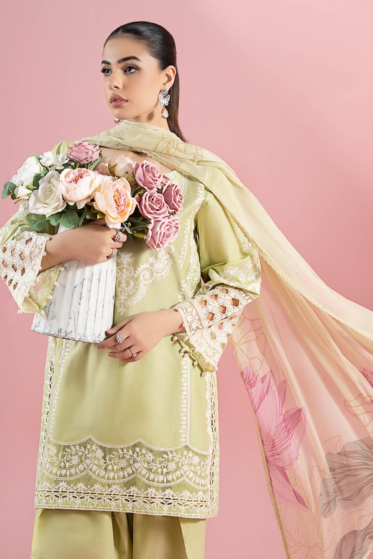 Maria B | Luxury Pret 25 | DW-EA25-66 -  Maria B Ladies Clothes - Original Designer Dress - House of Maryam