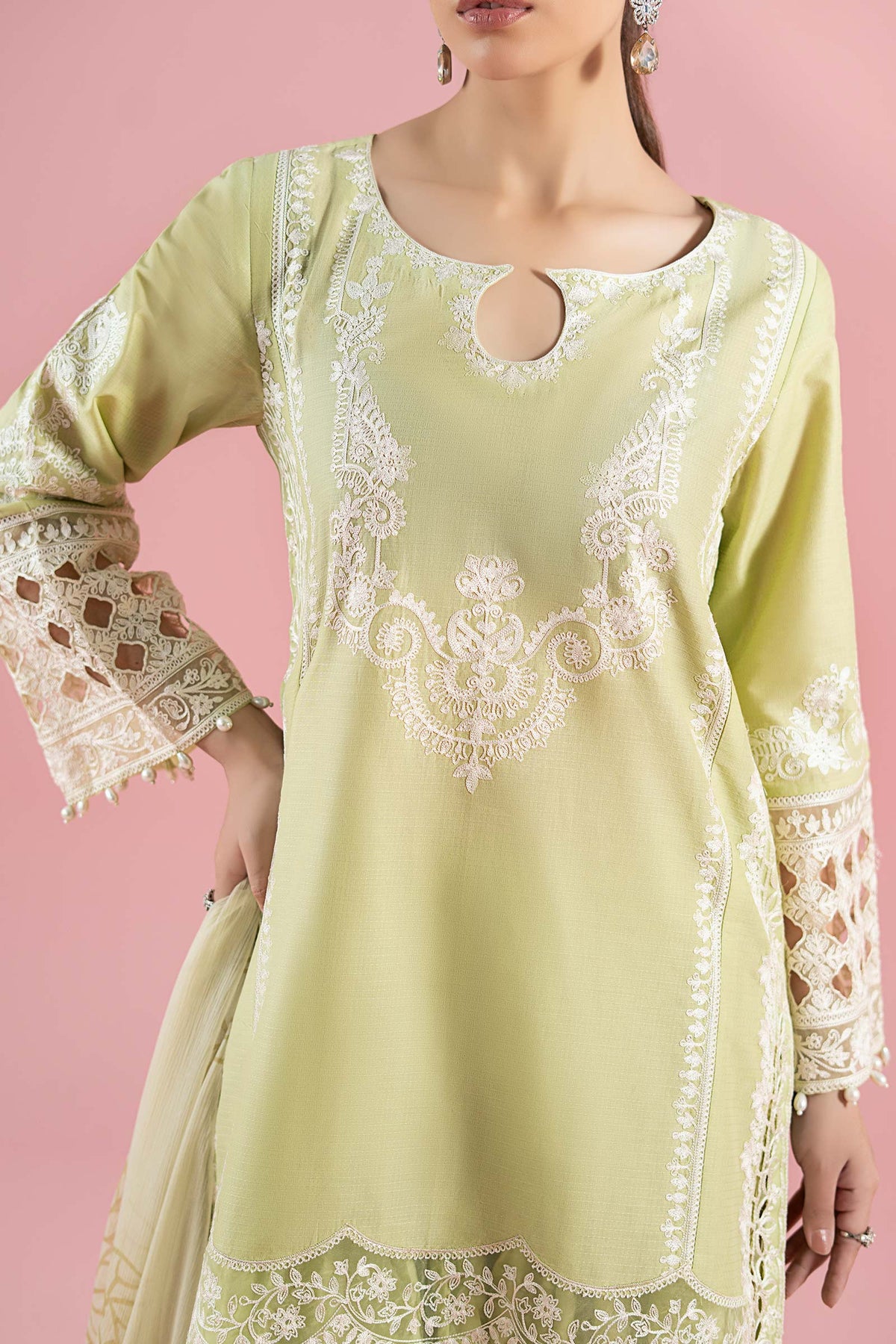 Maria B | Luxury Pret 25 | DW-EA25-66 -  Maria B Ladies Clothes - Original Designer Dress - House of Maryam