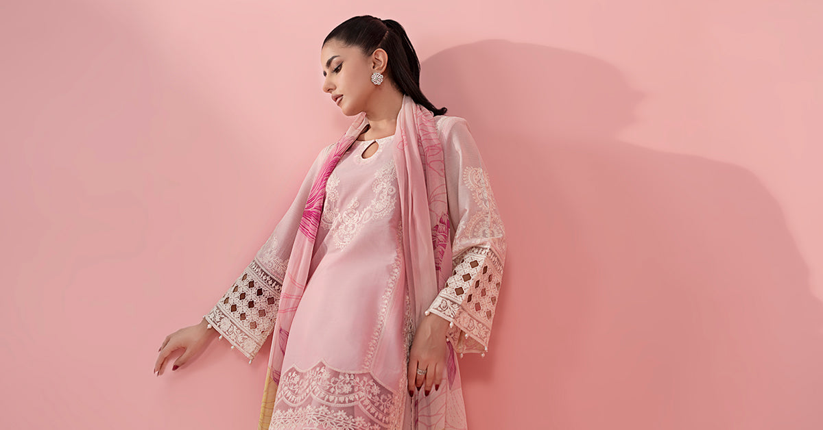 Maria B | Luxury Pret 25 | DW-EA25-66 -  Maria B Ladies Clothes - Original Designer Dress - House of Maryam