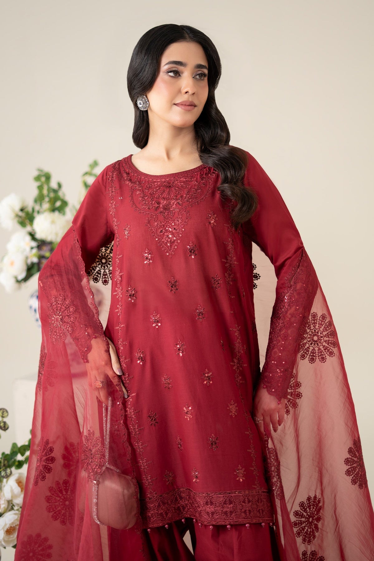 Maria B | Luxury Pret 25 | DW-EA25-68 -  Maria B Ladies Clothes - Original Designer Dress - House of Maryam