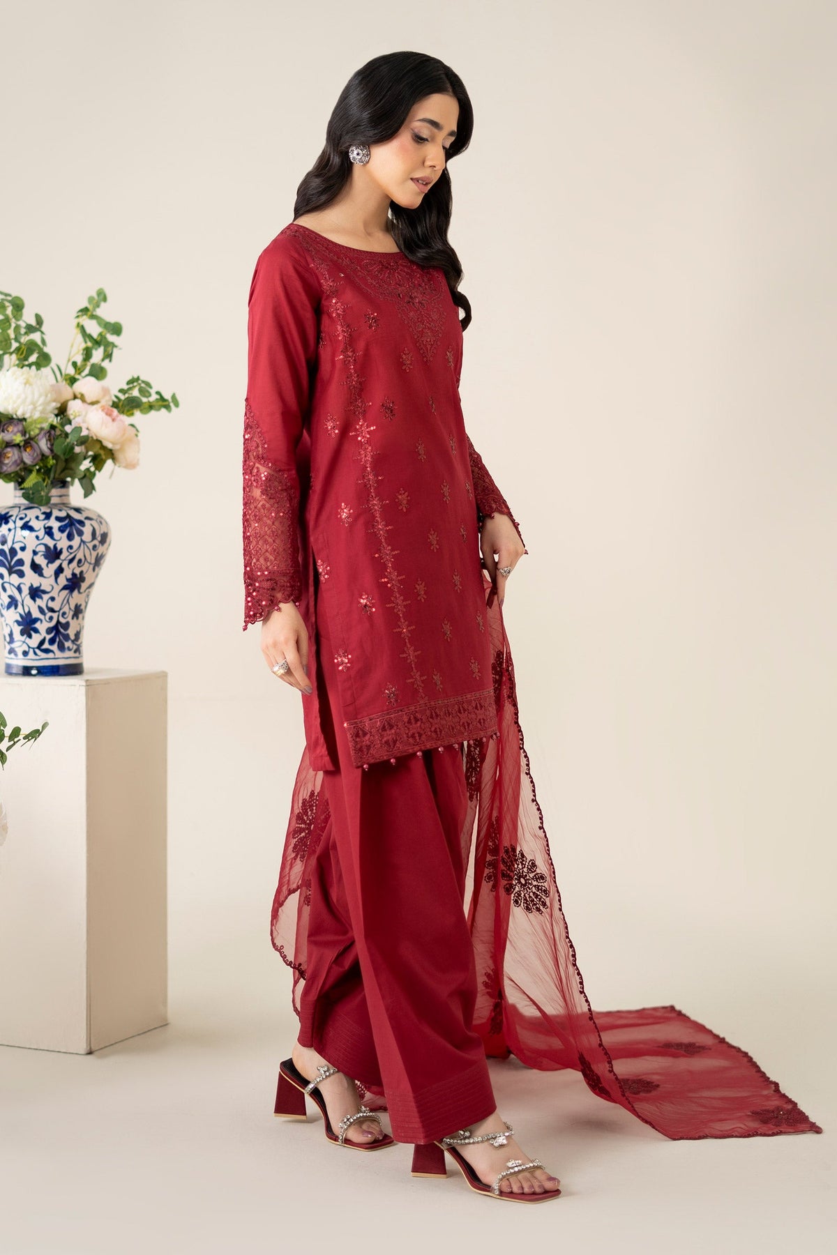 Maria B | Luxury Pret 25 | DW-EA25-68 -  Maria B Ladies Clothes - Original Designer Dress - House of Maryam