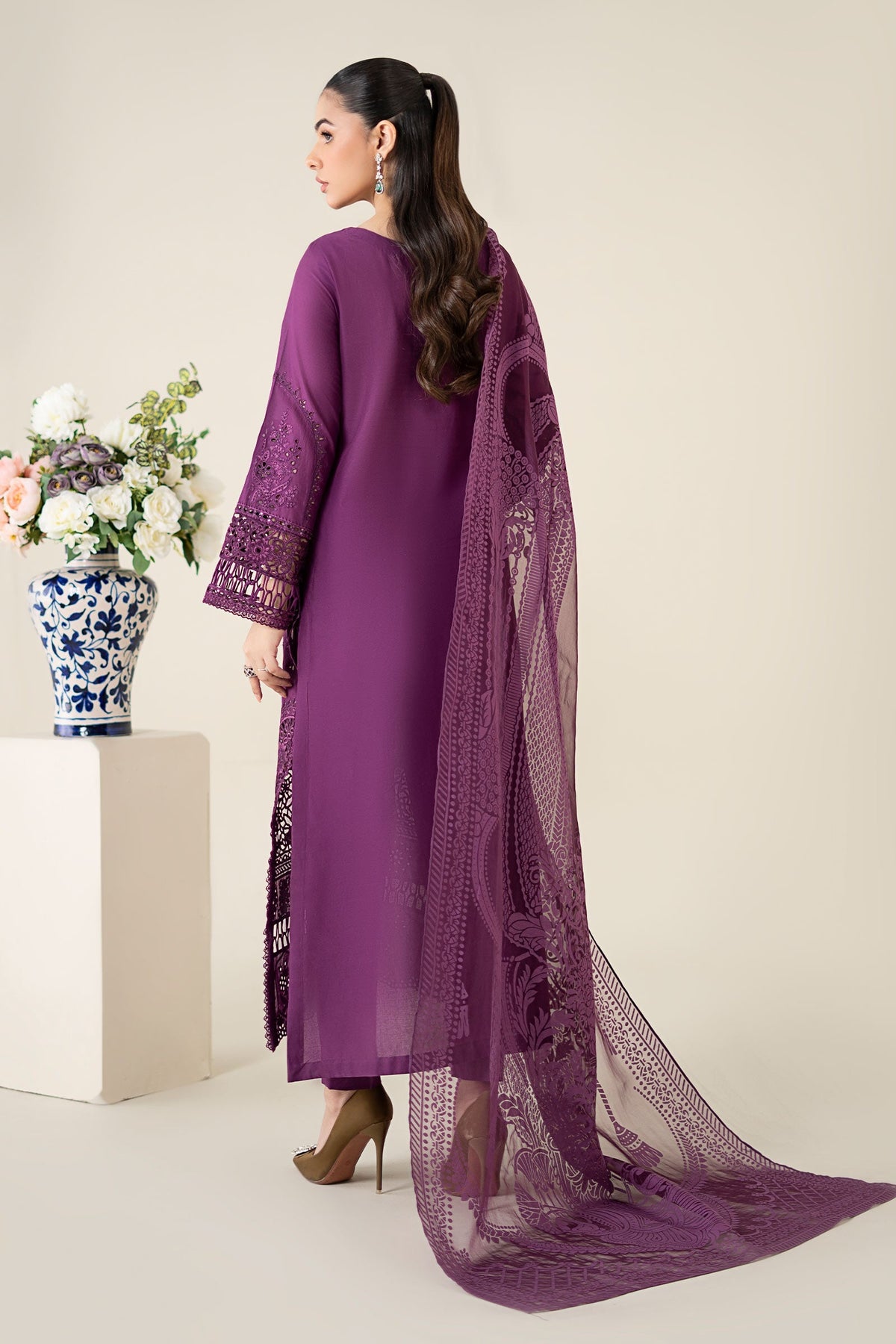Maria B | Luxury Pret 25 | DW-EA25-74 -  Maria B Ladies Clothes - Original Designer Dress - House of Maryam