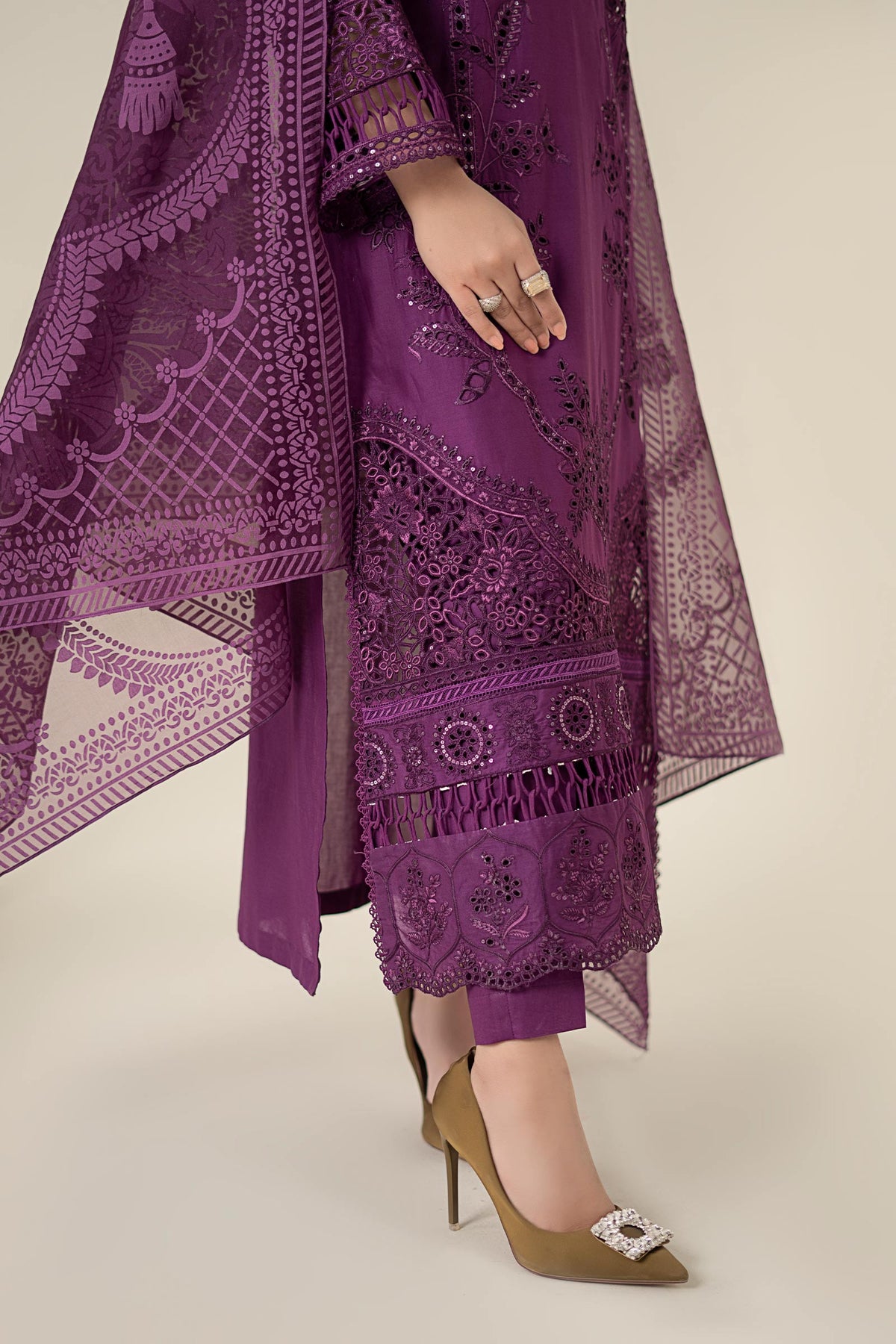 Maria B | Luxury Pret 25 | DW-EA25-74 -  Maria B Ladies Clothes - Original Designer Dress - House of Maryam