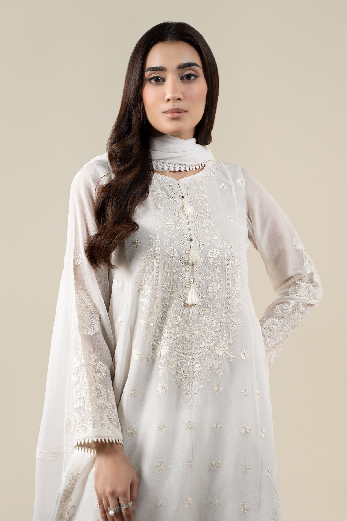 Maria B | Pre Fall 25 | Paper Cotton Suit 07 -  Maria B Ladies Clothes - Original Designer Dress - House of Maryam