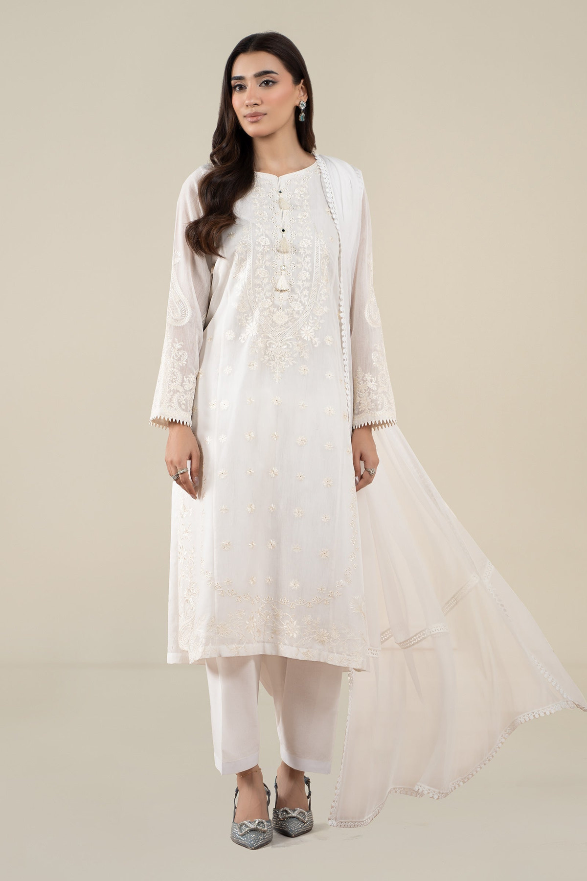 Maria B | Pre Fall 25 | Paper Cotton Suit 07 -  Maria B Ladies Clothes - Original Designer Dress - House of Maryam