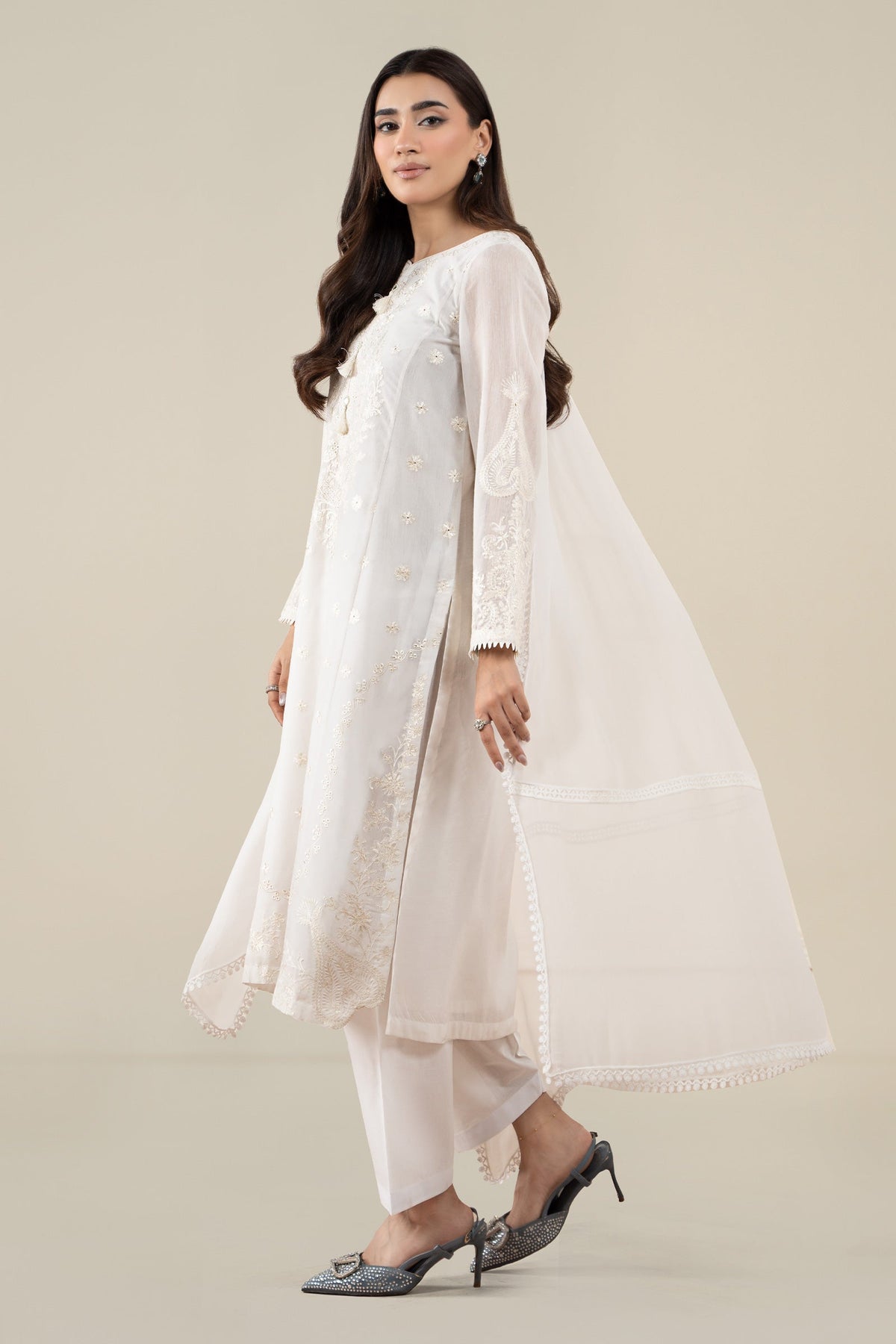 Maria B | Pre Fall 25 | Paper Cotton Suit 07 -  Maria B Ladies Clothes - Original Designer Dress - House of Maryam