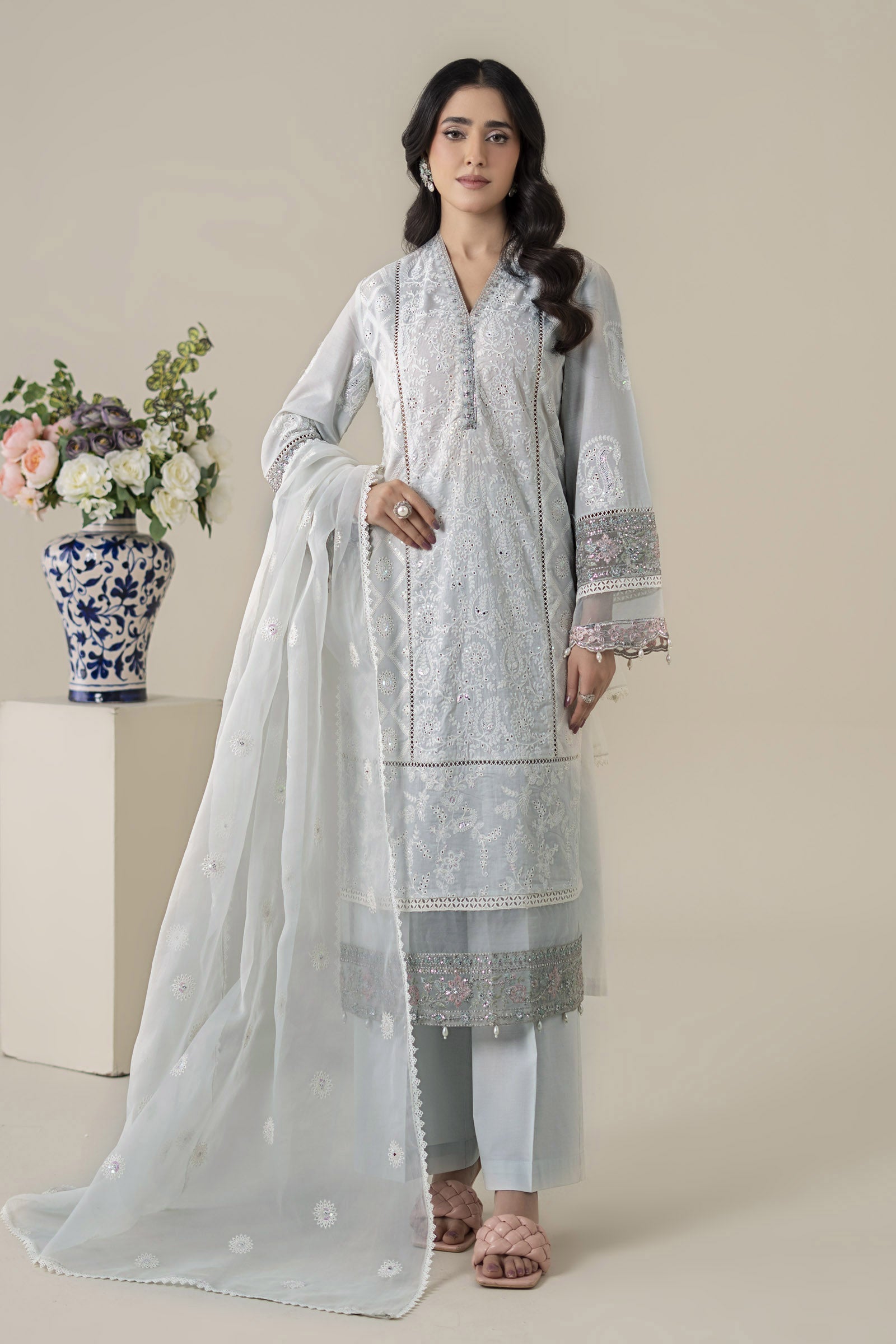 Maria B | Luxury Pret 25 | DW-EA25-86 -  Maria B Ladies Clothes - Original Designer Dress - House of Maryam