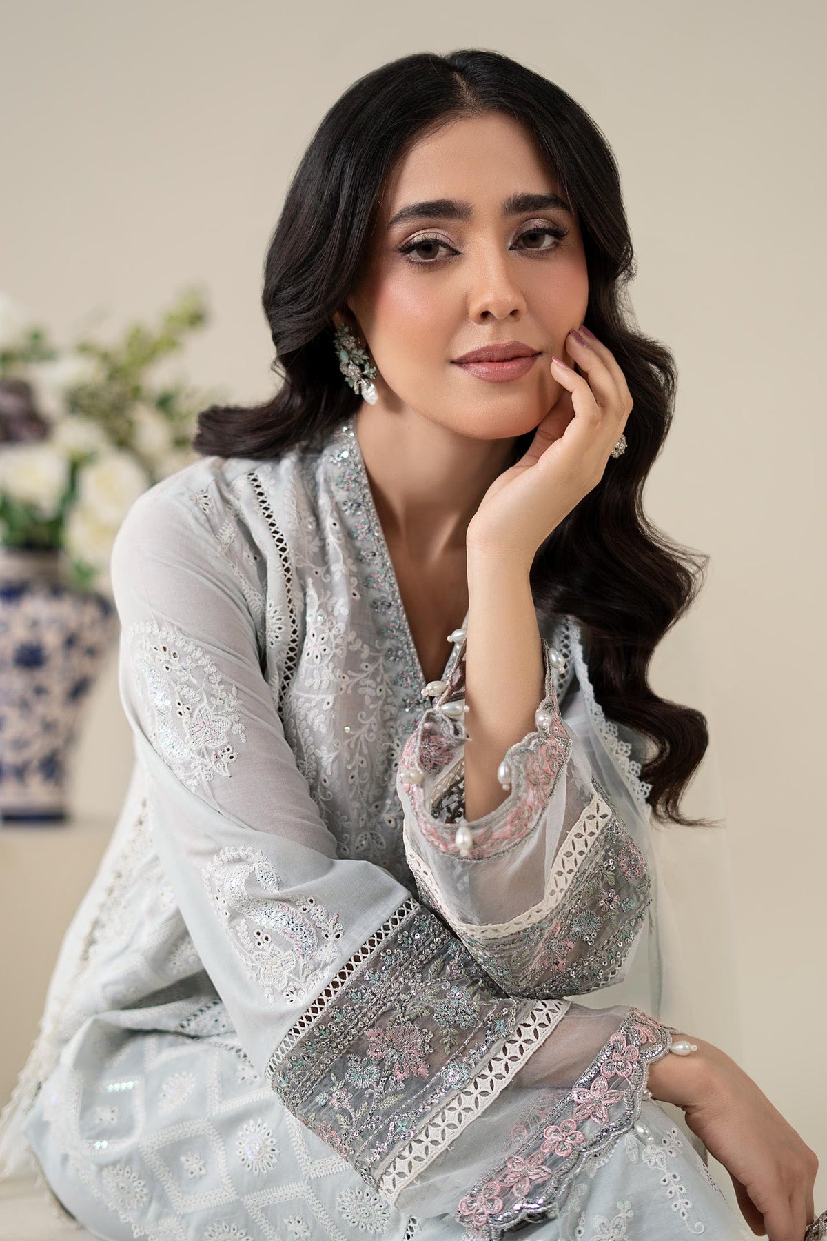 Maria B | Luxury Pret 25 | DW-EA25-86 -  Maria B Ladies Clothes - Original Designer Dress - House of Maryam