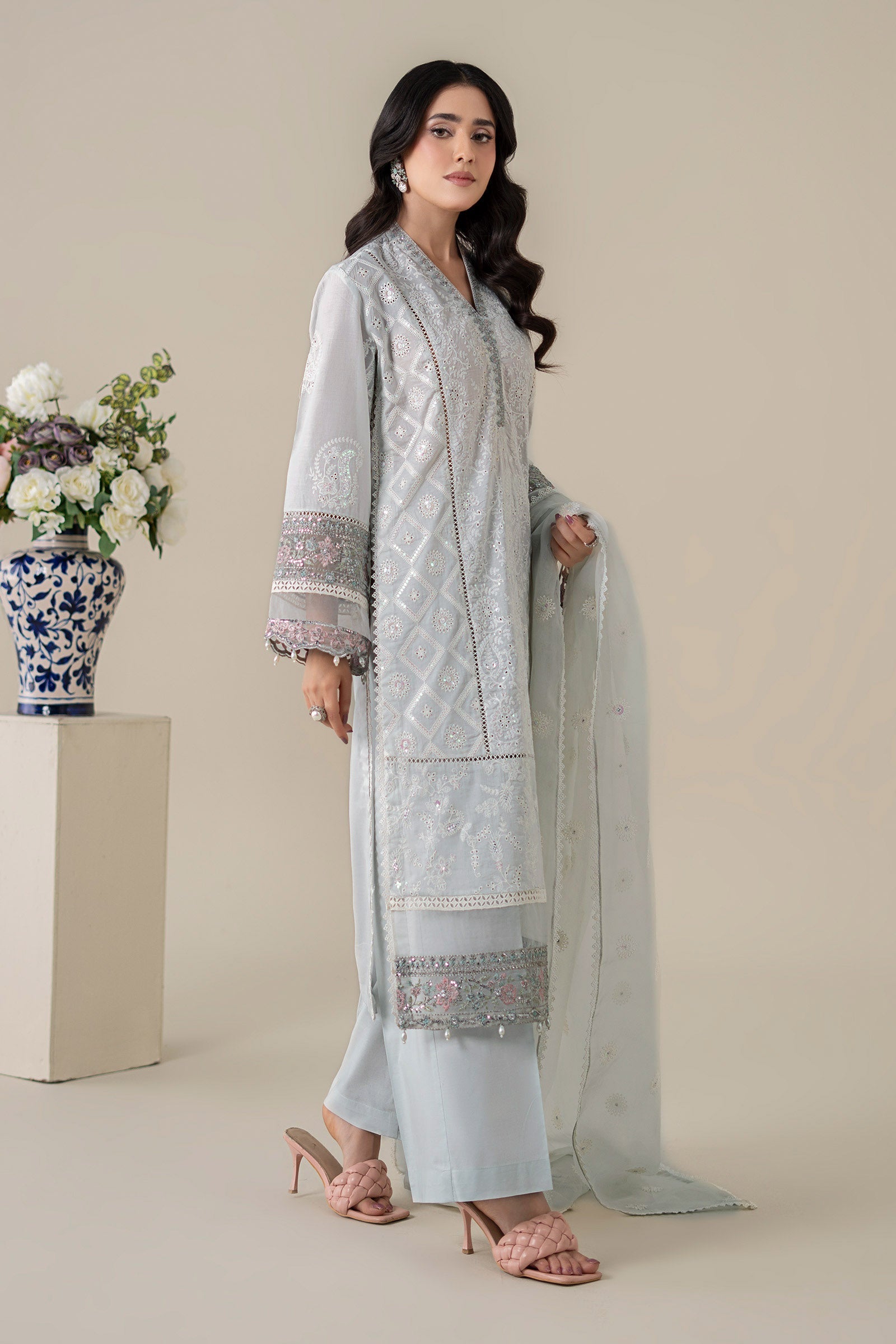 Maria B | Luxury Pret 25 | DW-EA25-86 -  Maria B Ladies Clothes - Original Designer Dress - House of Maryam