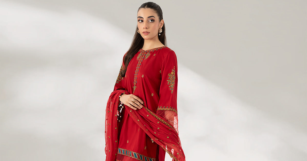Maira B | Ready to Wear | DW-EF22-01R1 -  Maria B Luxury Pret -  House of Maryam