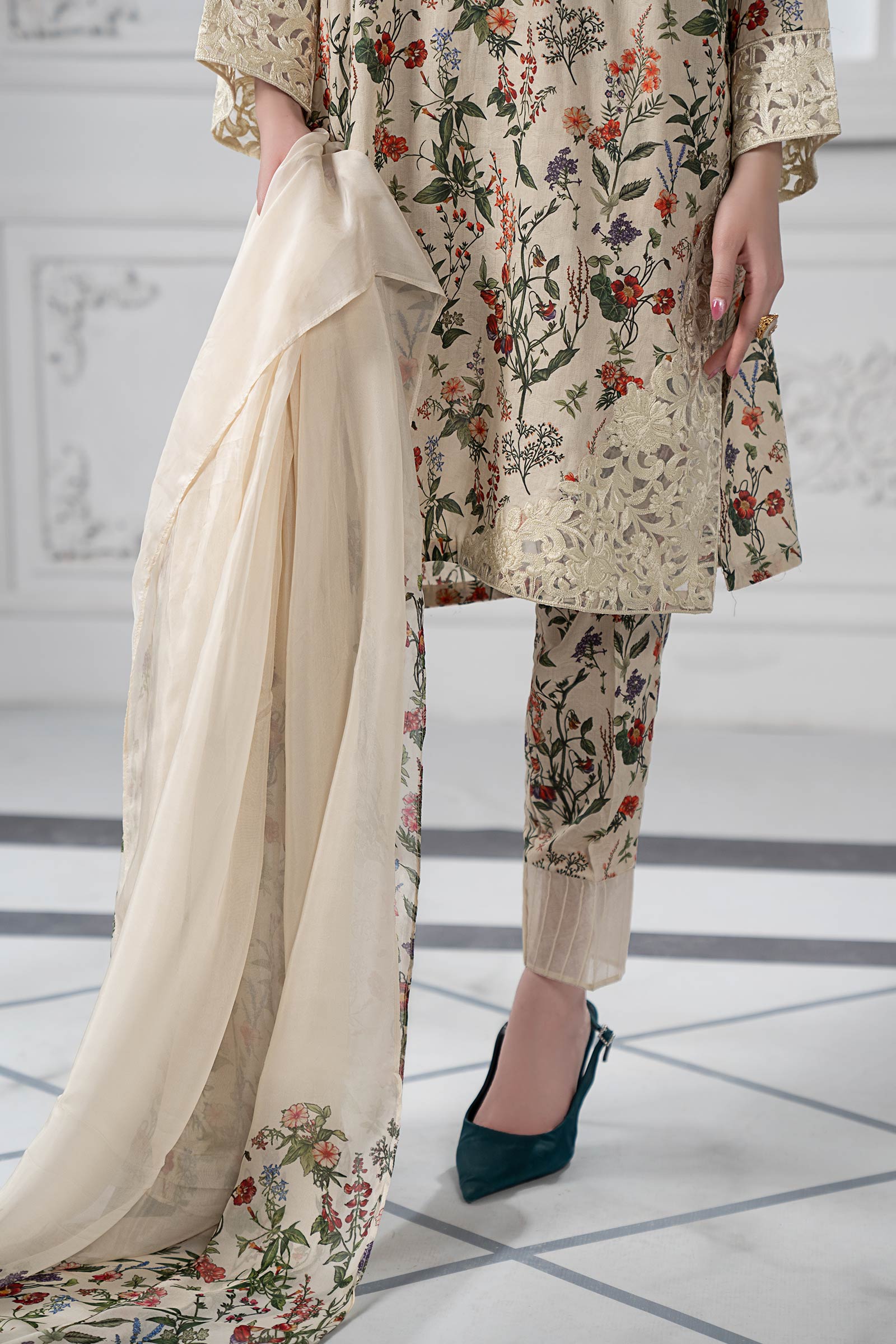 Maira B | Ready to Wear | DW-EF23-71R1 -  Maria B Luxury Pret -  House of Maryam