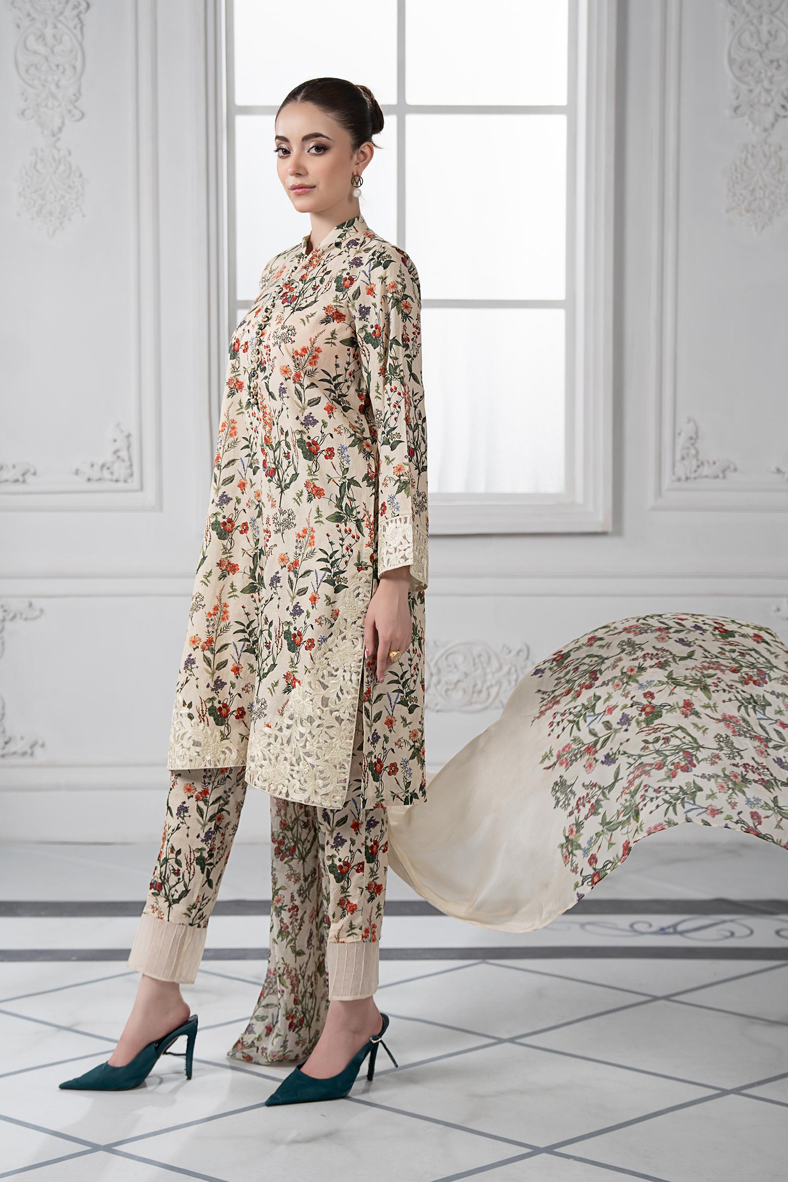 Maira B | Ready to Wear | DW-EF23-71R1 -  Maria B Luxury Pret -  House of Maryam