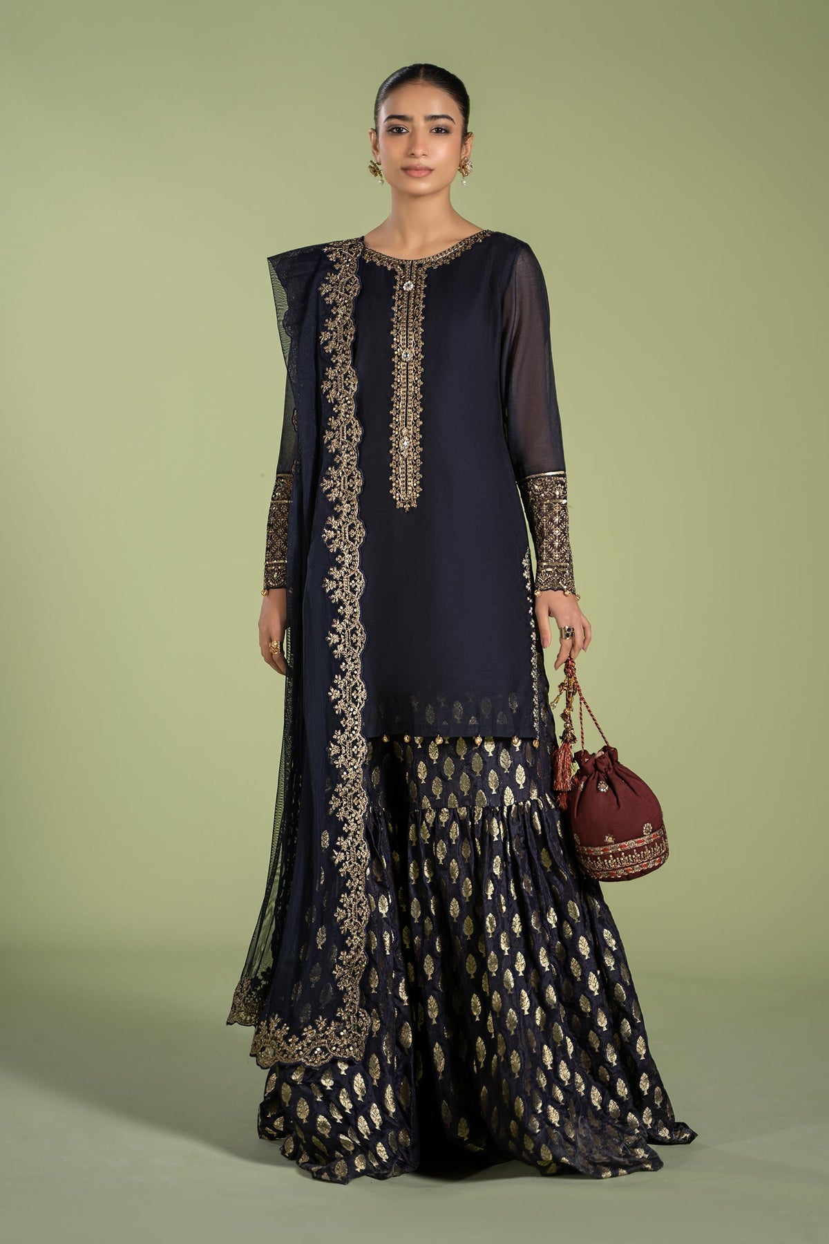 Maria B | Casual Pret 2024 | DW-EF24-104 -  Maria B Casuals - Original Designer Dress - House of Maryam