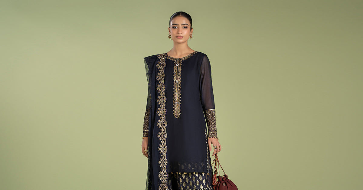 Maria B | Casual Pret 2024 | DW-EF24-104 -  Maria B Casuals - Original Designer Dress - House of Maryam