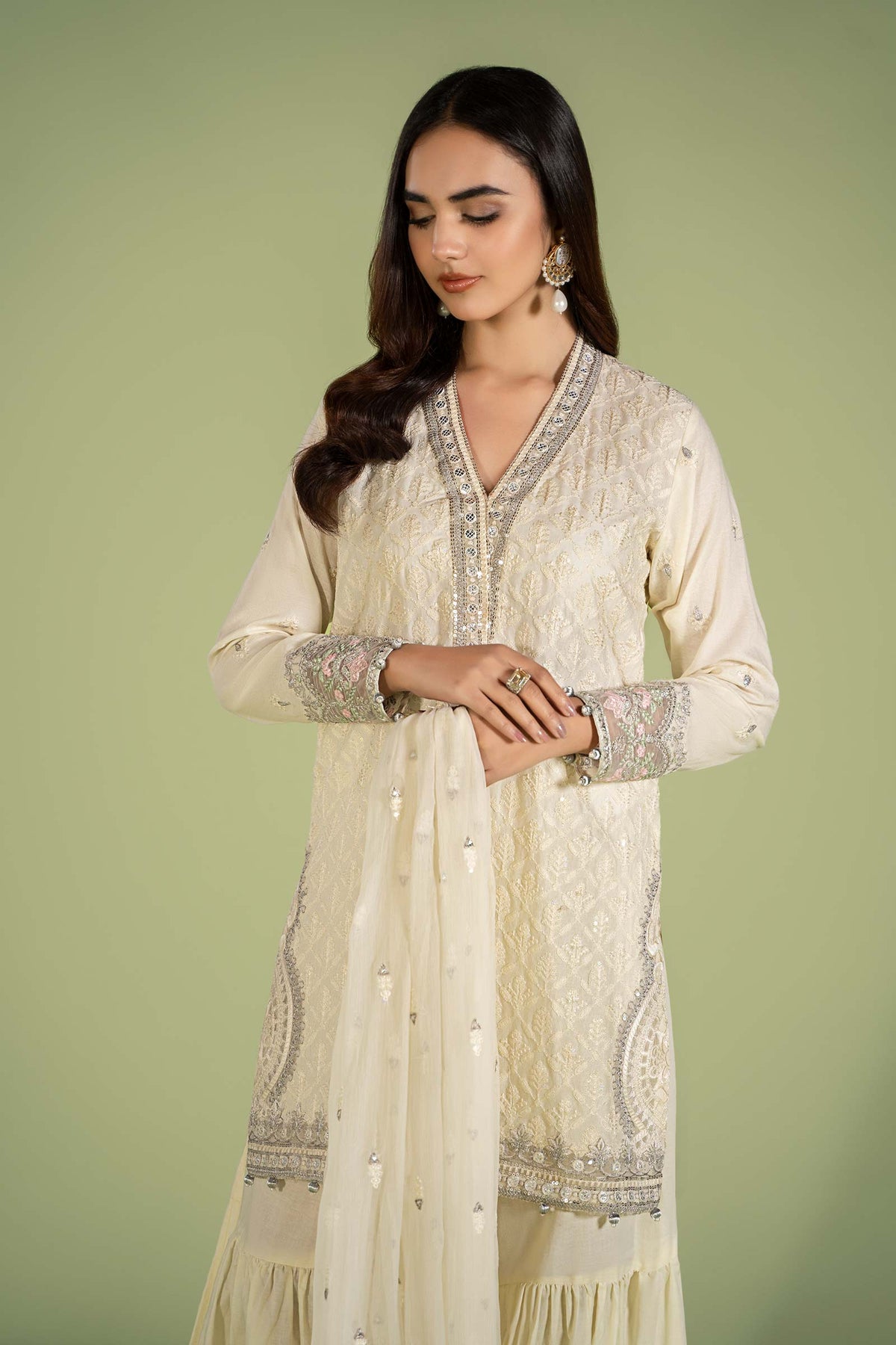 Maria B | Casual Pret 2024 | DW-EF24-11 -  Maria B Casuals - Original Designer Dress - House of Maryam