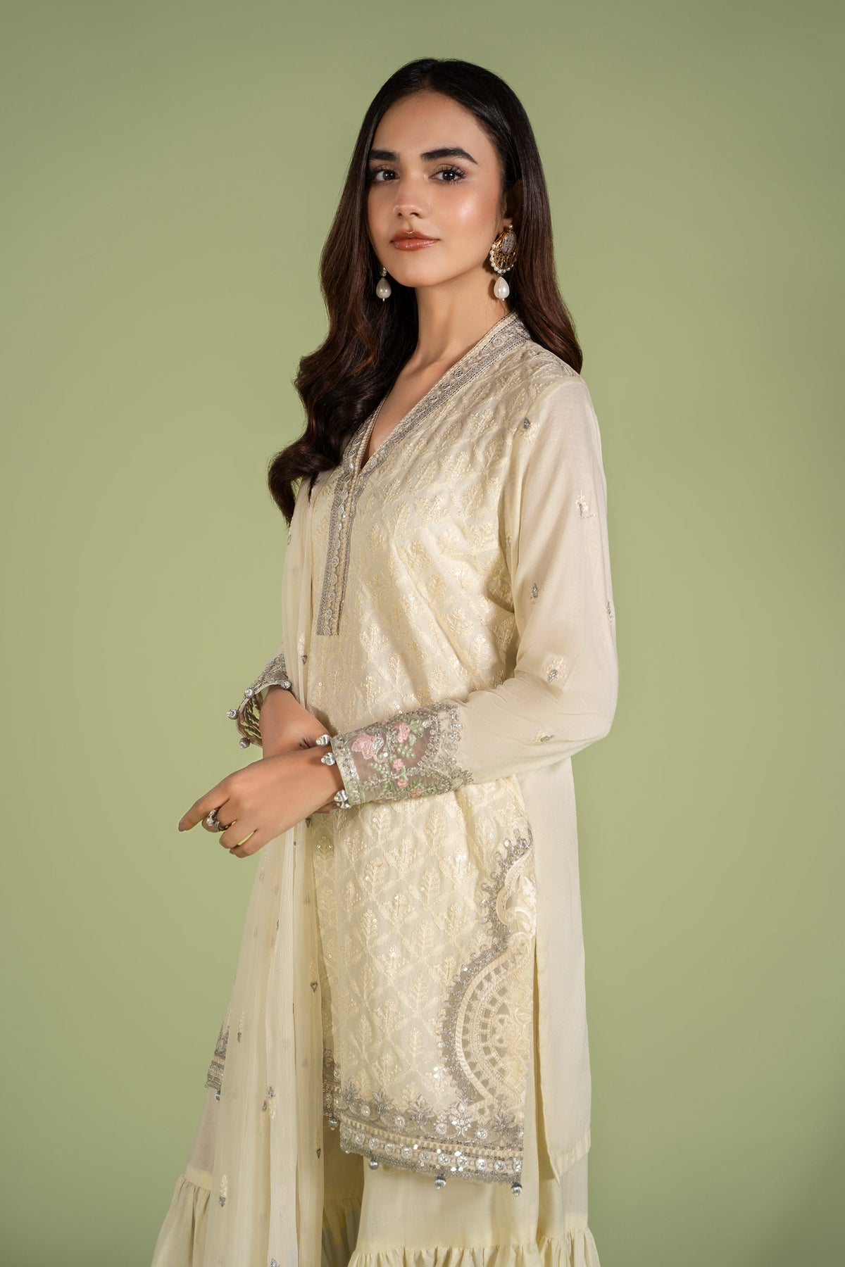 Maria B | Casual Pret 2024 | DW-EF24-11 -  Maria B Casuals - Original Designer Dress - House of Maryam
