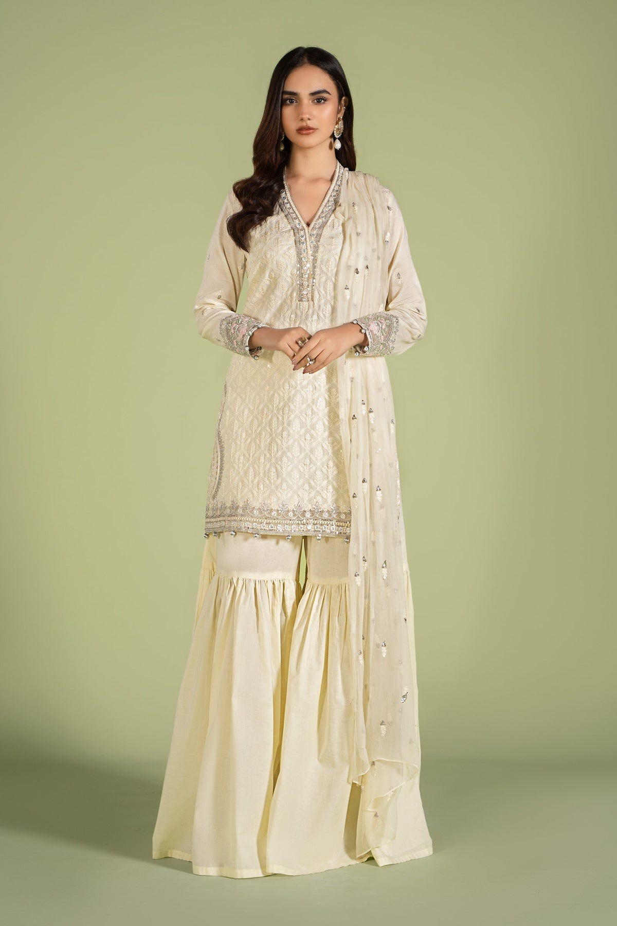 Maria B | Casual Pret 2024 | DW-EF24-11 -  Maria B Casuals - Original Designer Dress - House of Maryam