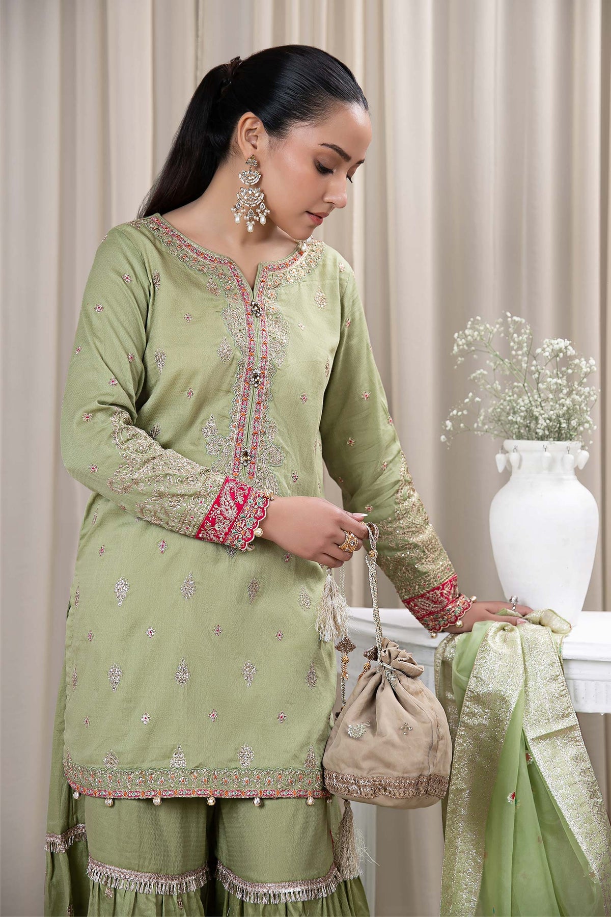 Maria B | Casual Pret 2024 | DW-EF24-23 -  Maria B Casuals - Original Designer Dress - House of Maryam
