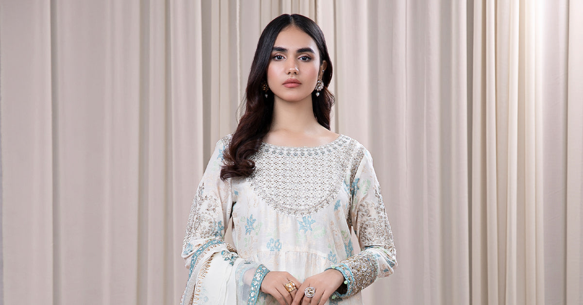 Maria B | Casual Pret 2024 | DW-EF24-56 -  Maria B Casuals - Original Designer Dress - House of Maryam