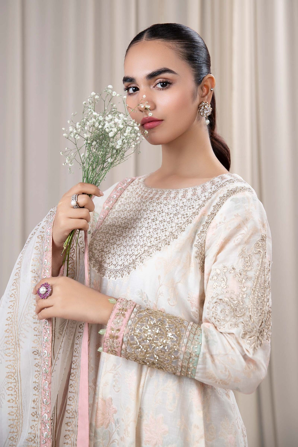 Maria B | Casual Pret 2024 | DW-EF24-56A -  Maria B Casuals - Original Designer Dress - House of Maryam