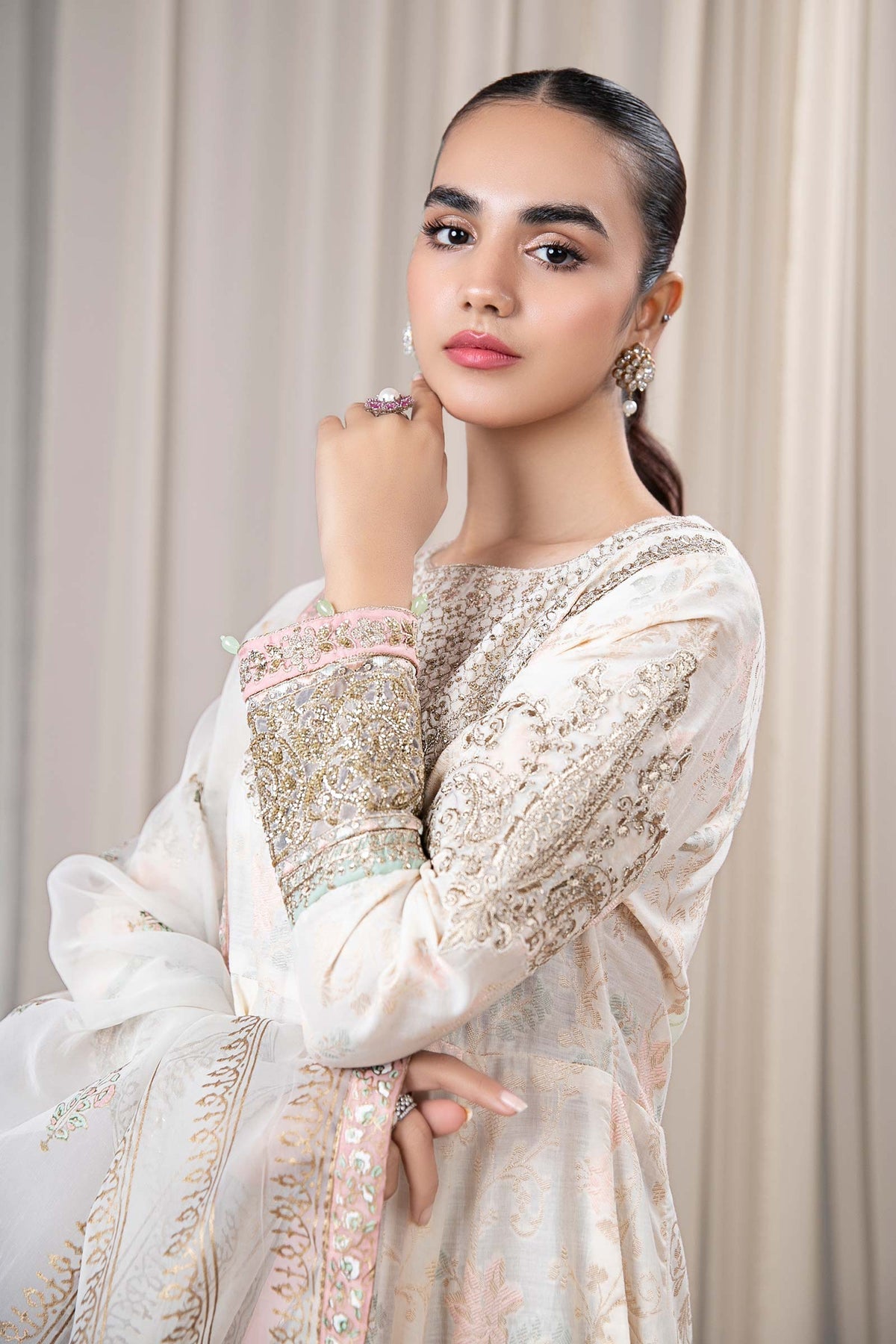 Maria B | Casual Pret 2024 | DW-EF24-56A -  Maria B Casuals - Original Designer Dress - House of Maryam