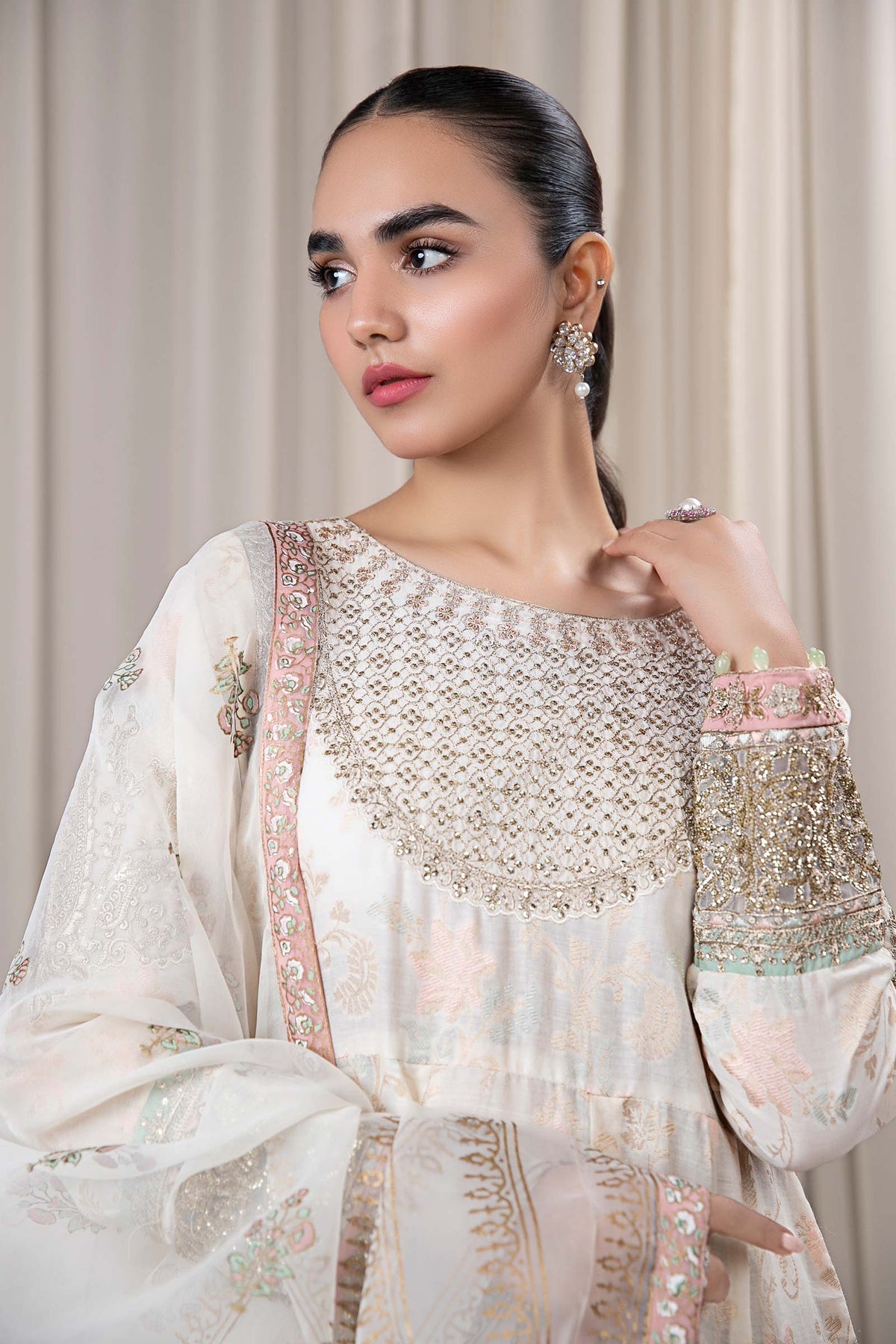 Maria B | Casual Pret 2024 | DW-EF24-56A -  Maria B Casuals - Original Designer Dress - House of Maryam