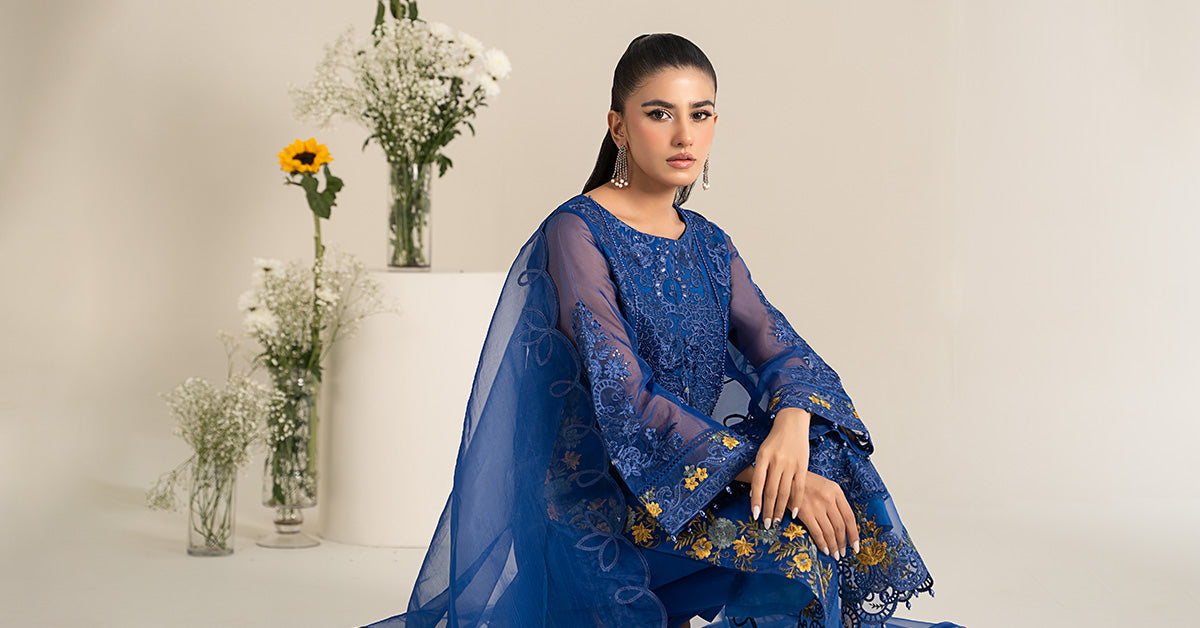 Maira B | Ready to Wear | DW-EF25-02 -  Maria B Luxury Pret -  House of Maryam