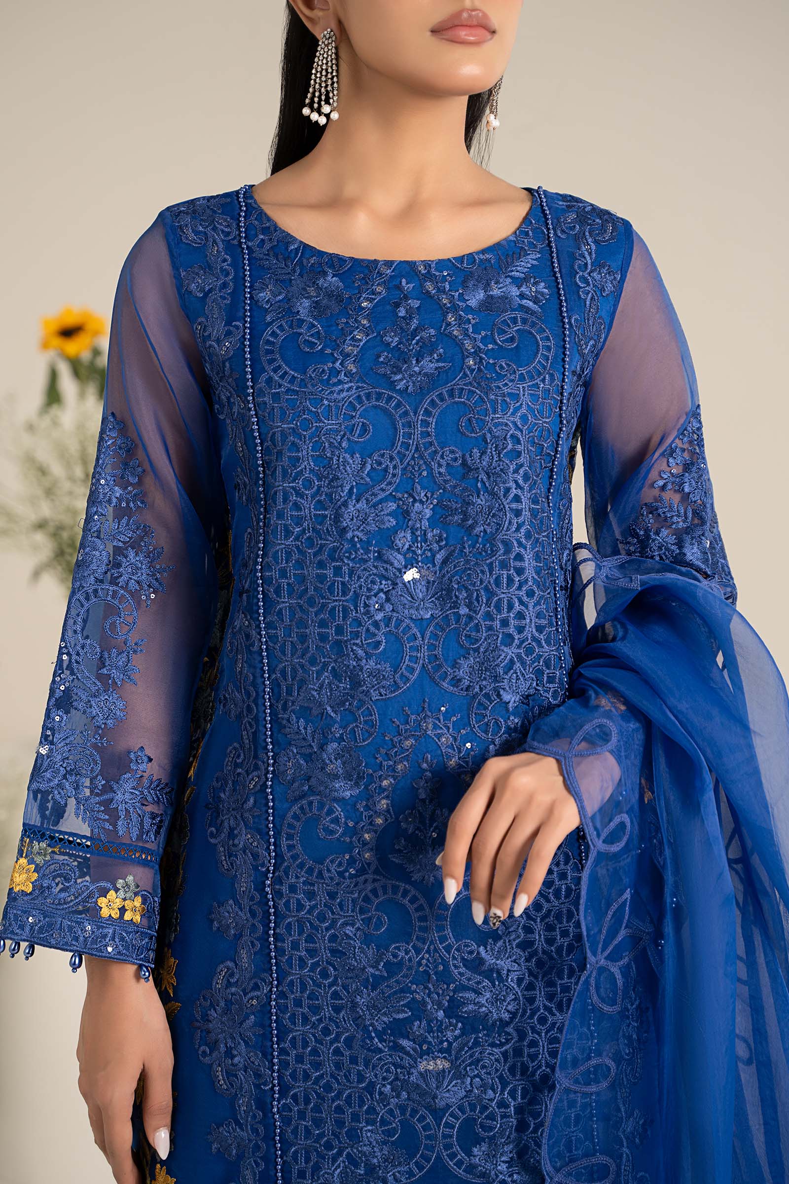 Maira B | Ready to Wear | DW-EF25-02 -  Maria B Luxury Pret -  House of Maryam