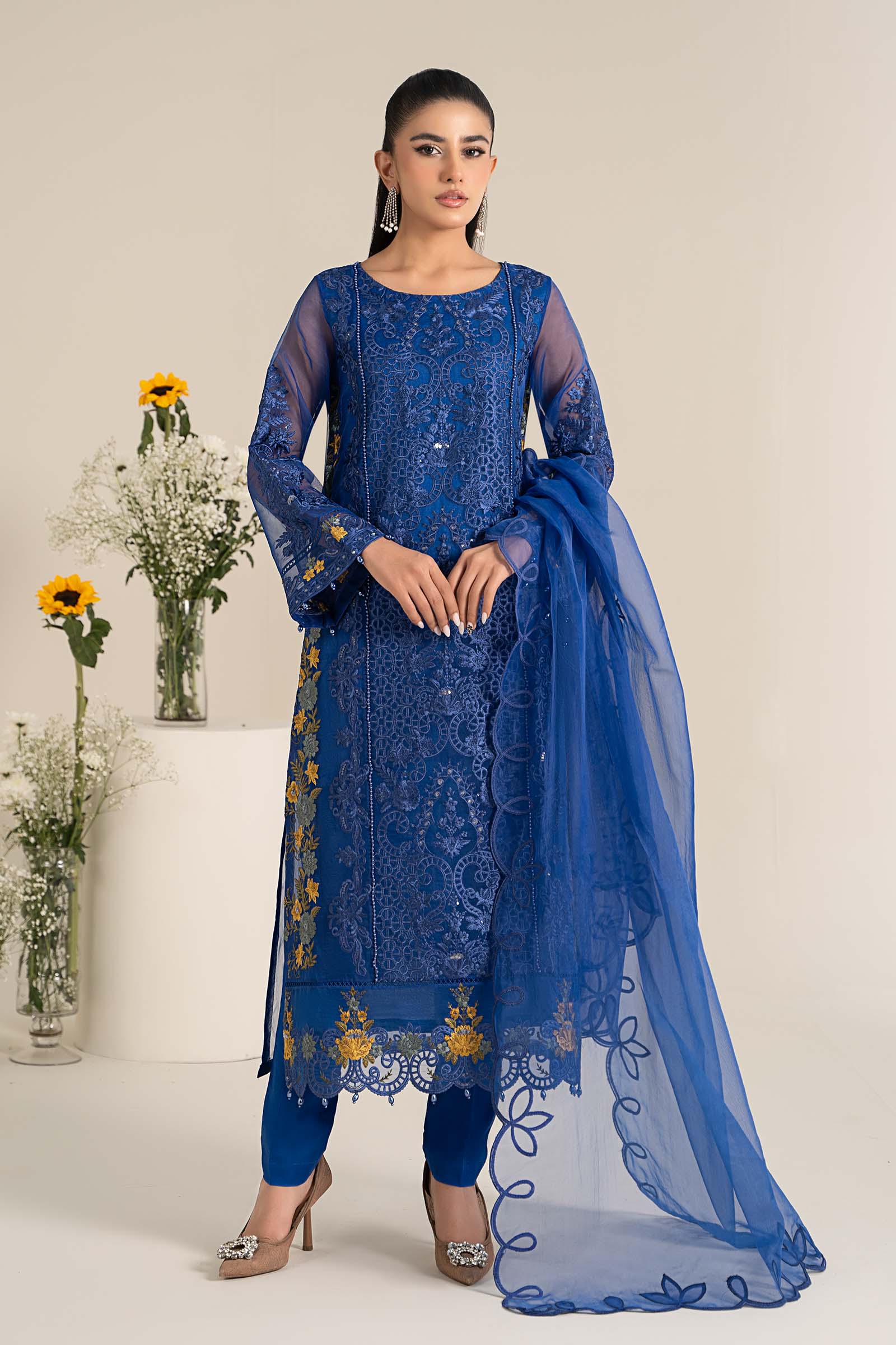 Maira B | Ready to Wear | DW-EF25-02 -  Maria B Luxury Pret -  House of Maryam