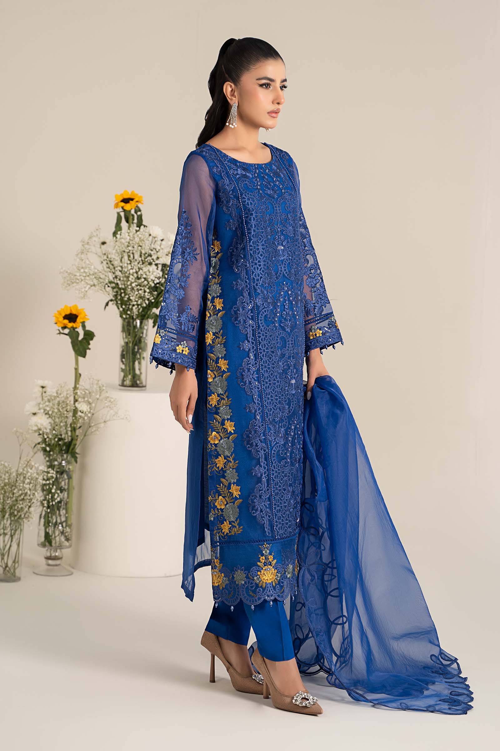 Maira B | Ready to Wear | DW-EF25-02 -  Maria B Luxury Pret -  House of Maryam