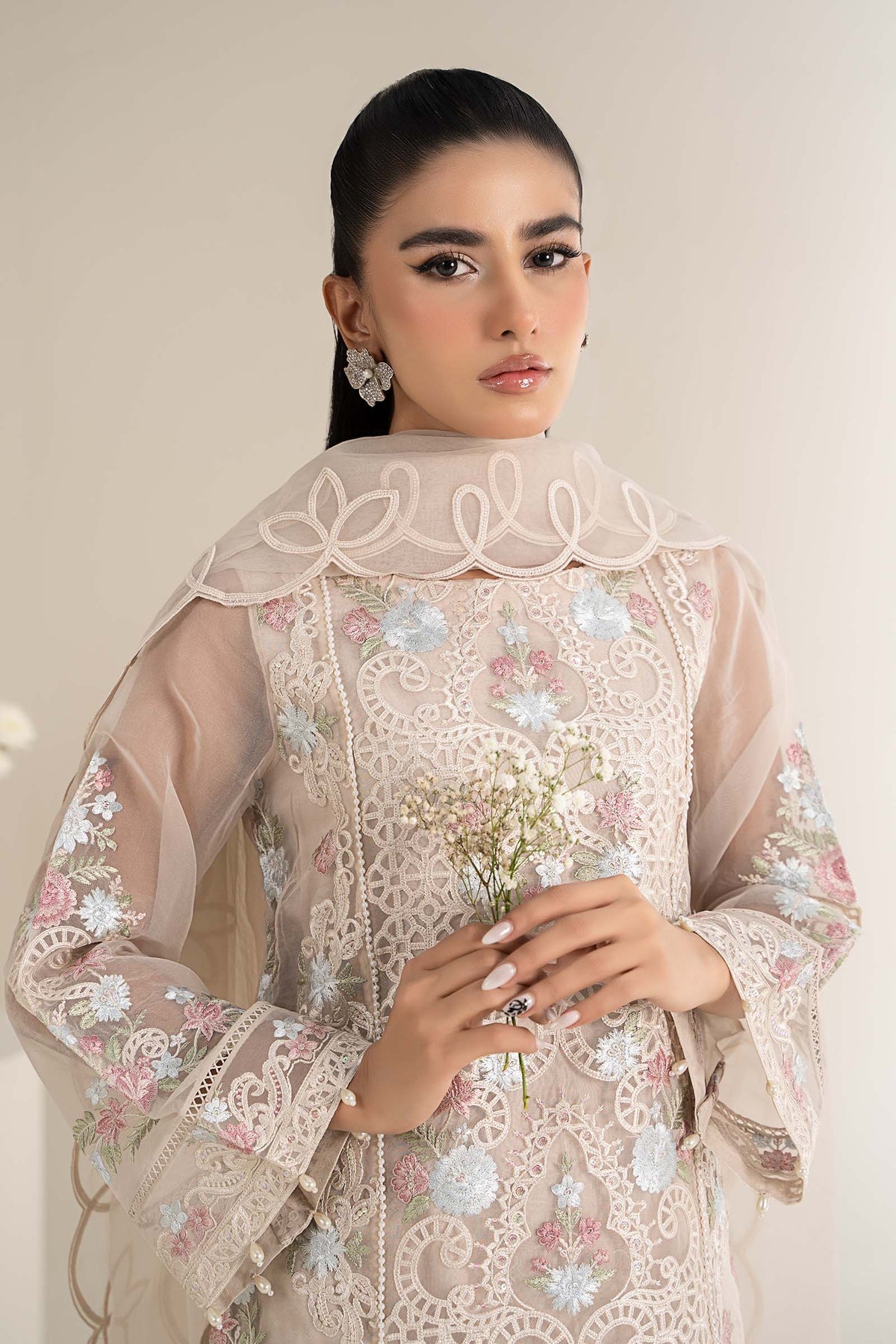 Maria B | Casual Pret 25 | DW-EF25-02 -  Maria B Ladies Clothes - Original Designer Dress - House of Maryam
