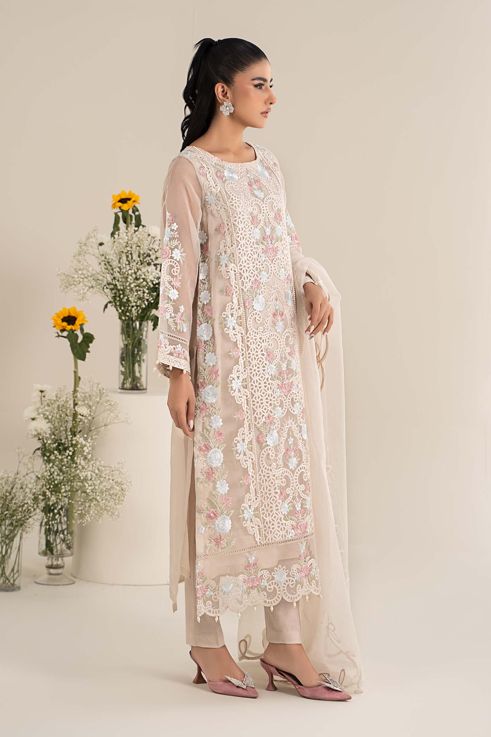 Maira B | Ready to Wear | DW-EF25-02 -  Maria B Luxury Pret -  House of Maryam