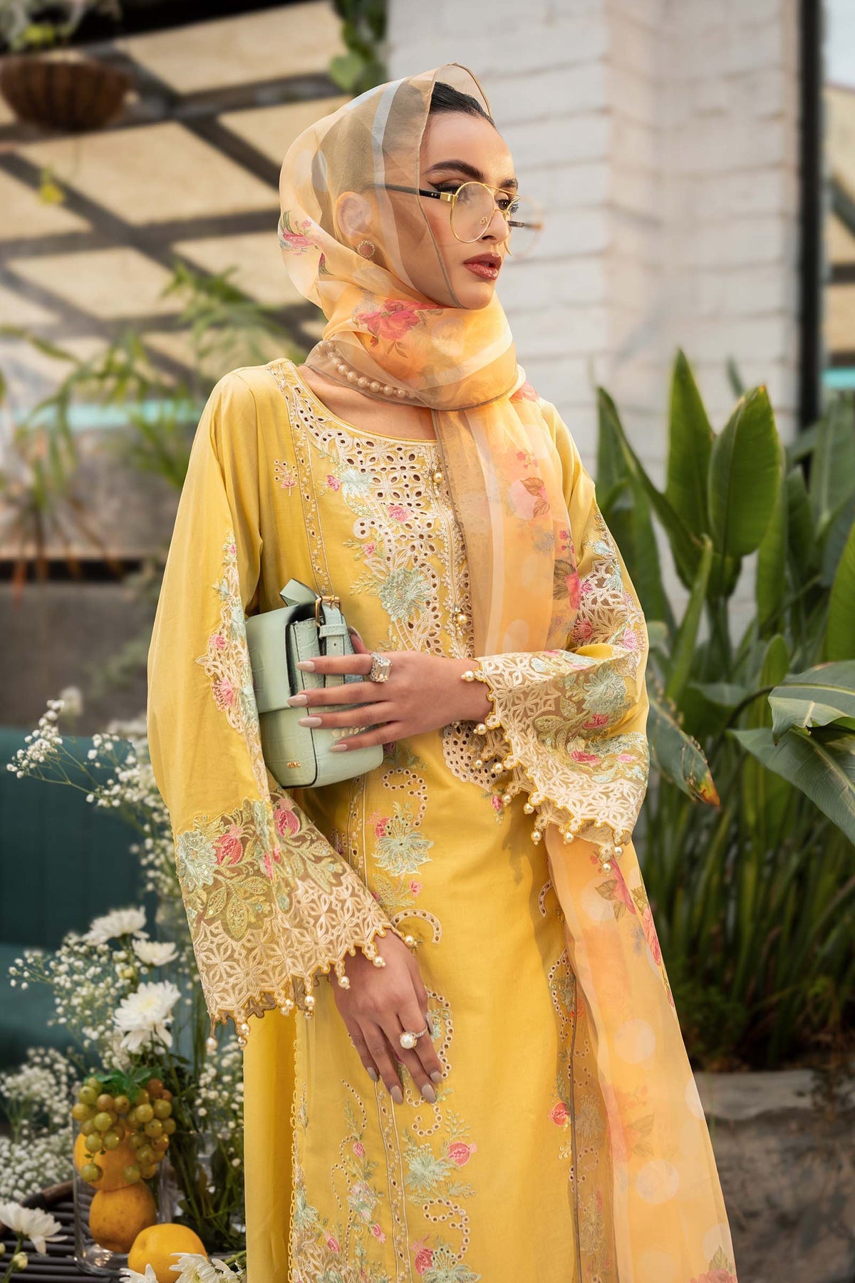 Maria B | Casual Pret 25 | DW-EF25-05/A -  Maria B Ladies Clothes - Original Designer Dress - House of Maryam