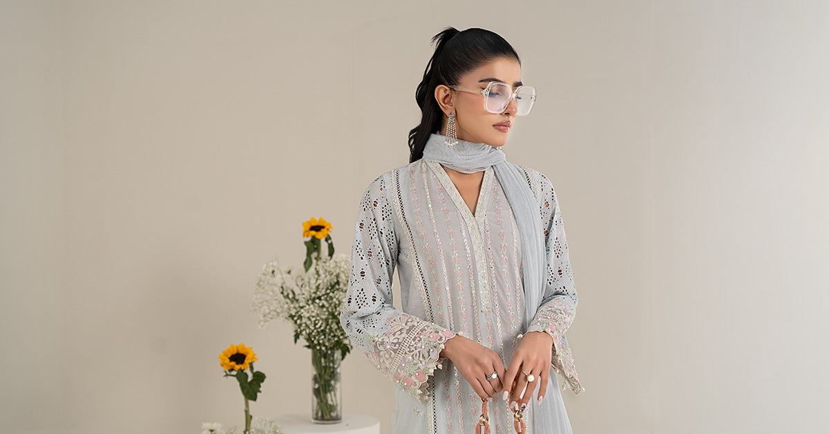 Maira B | Ready to Wear | DW-EF25-07 -  Maria B Luxury Pret -  House of Maryam