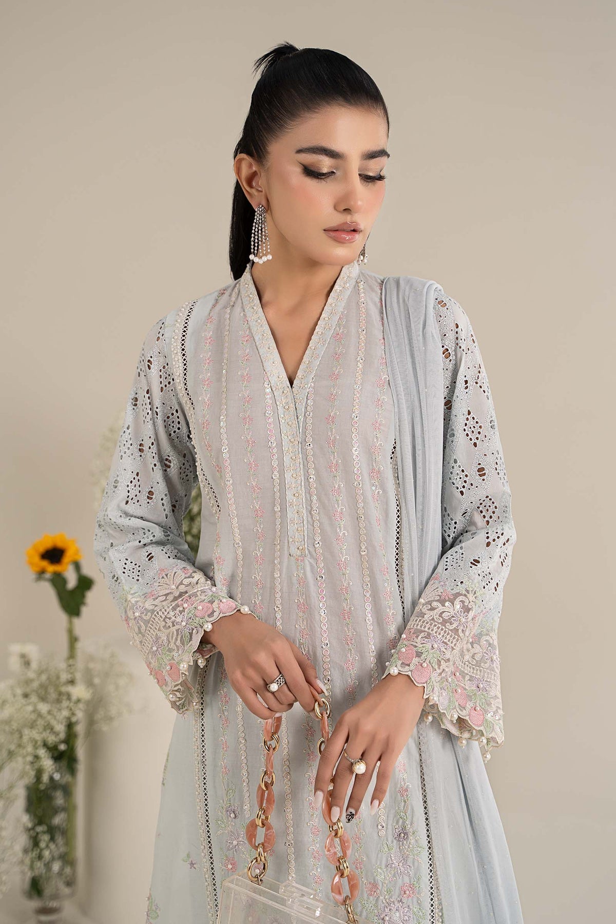 Maria B | Formal Wears | DW-EF25-07 -  Maria B Ladies Clothes - Original Designer Dress - House of Maryam