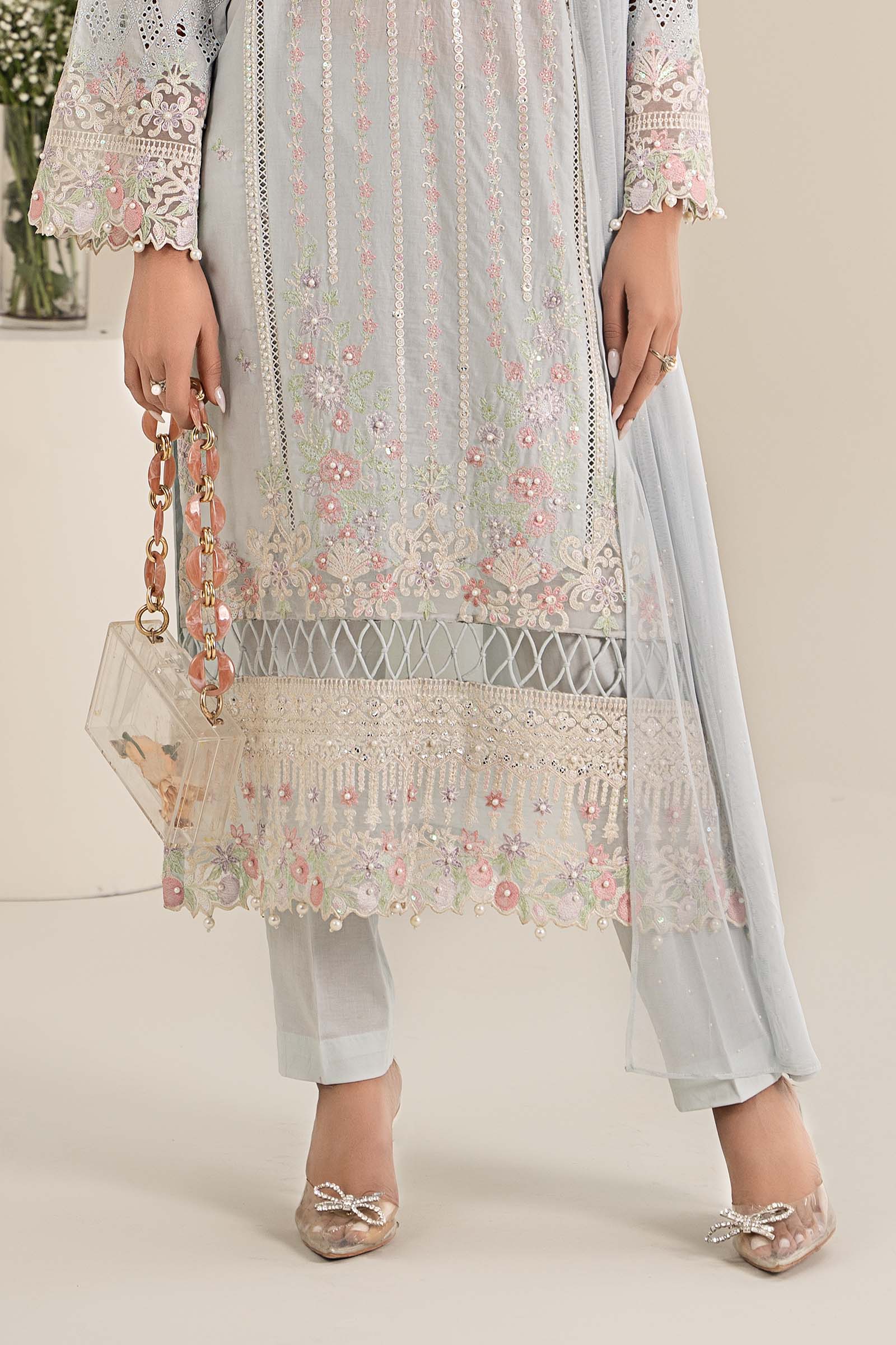 Maira B | Ready to Wear | DW-EF25-07 -  Maria B Luxury Pret -  House of Maryam