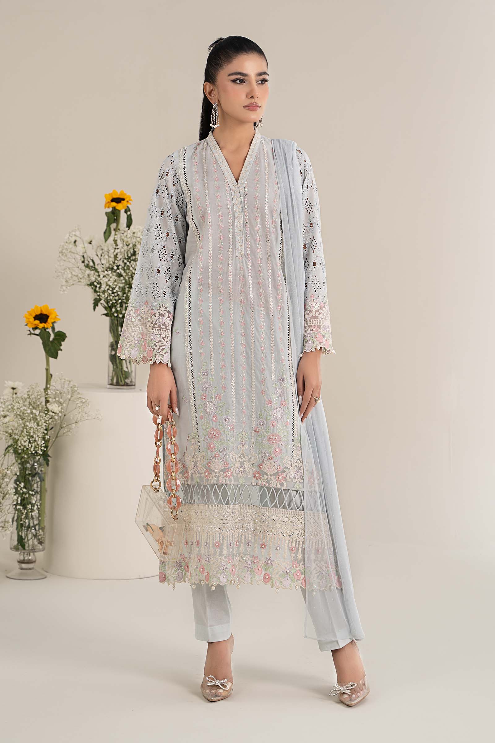 Maira B | Ready to Wear | DW-EF25-07 -  Maria B Luxury Pret -  House of Maryam