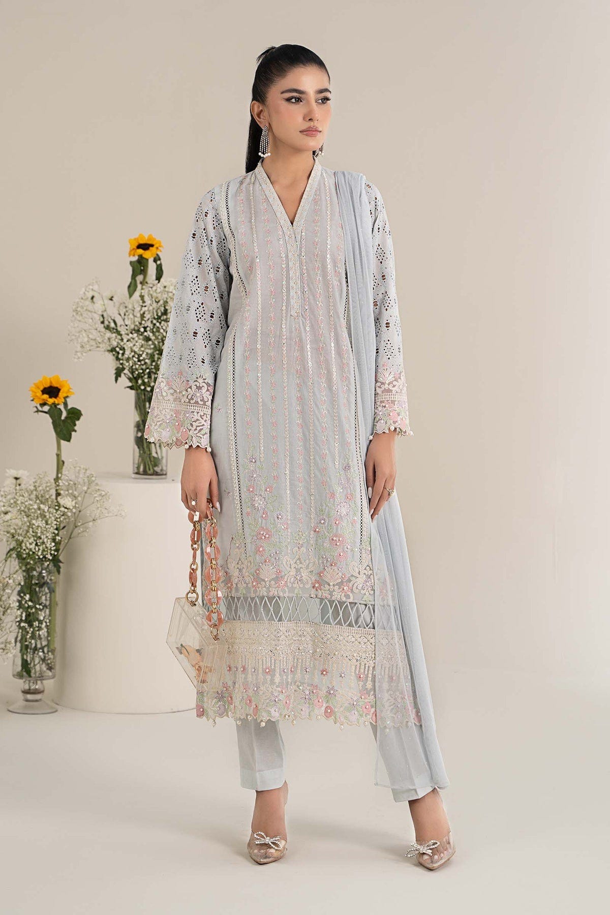 Maria B | Formal Wears | DW-EF25-07 -  Maria B Ladies Clothes - Original Designer Dress - House of Maryam