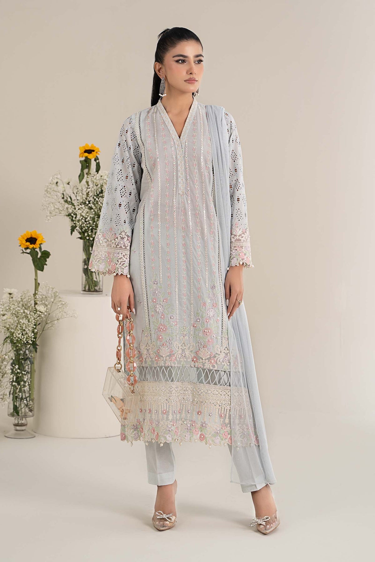 Maria B | Formal Wears | DW-EF25-07 -  Maria B Ladies Clothes - Original Designer Dress - House of Maryam