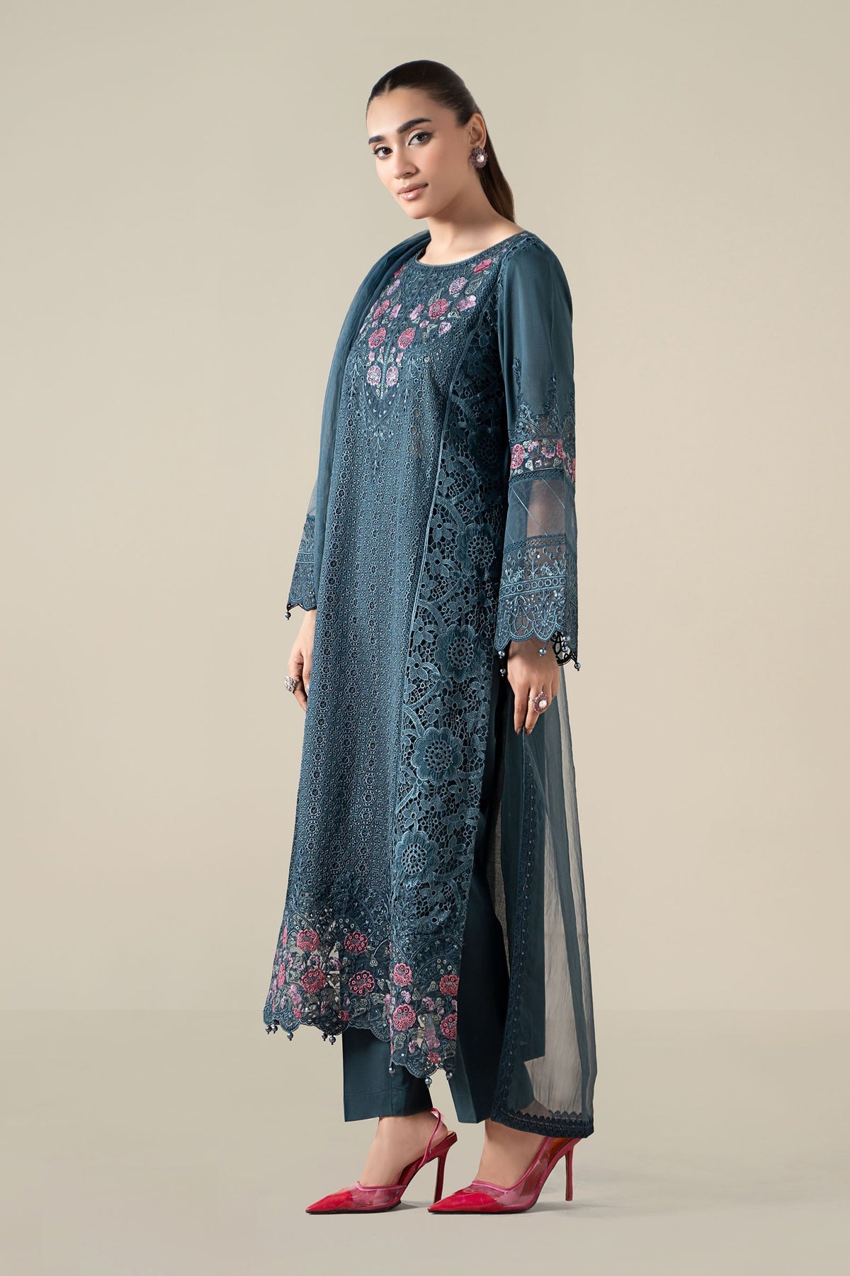 Maria B | Pre Fall 25 | Lawn Suit 16 -  Maria B Ladies Clothes - Original Designer Dress - House of Maryam