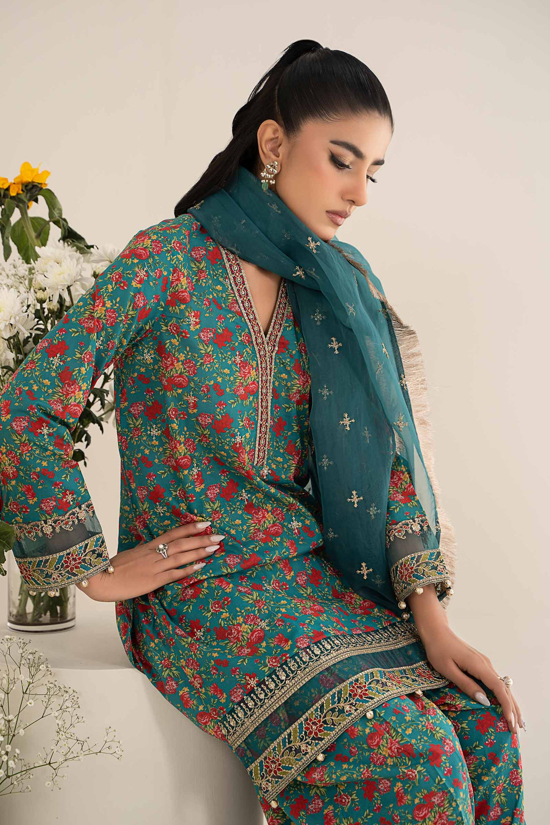 Maira B | Ready to Wear | DW-EF25-09 -  Maria B Luxury Pret -  House of Maryam