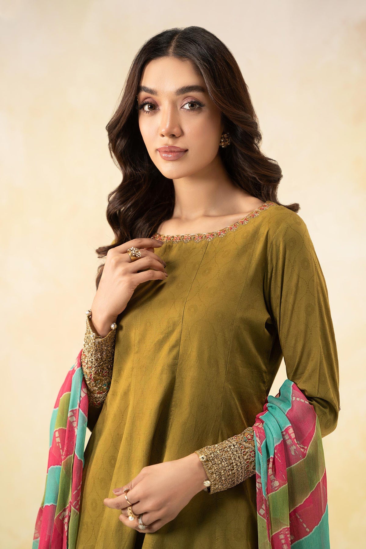 Maria B | Formal Wears | DW-EF25-10 -  Maria B Ladies Clothes - Original Designer Dress - House of Maryam
