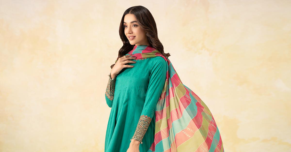Maira B | Ready to Wear | DW-EF25-10 -  Maria B Luxury Pret -  House of Maryam