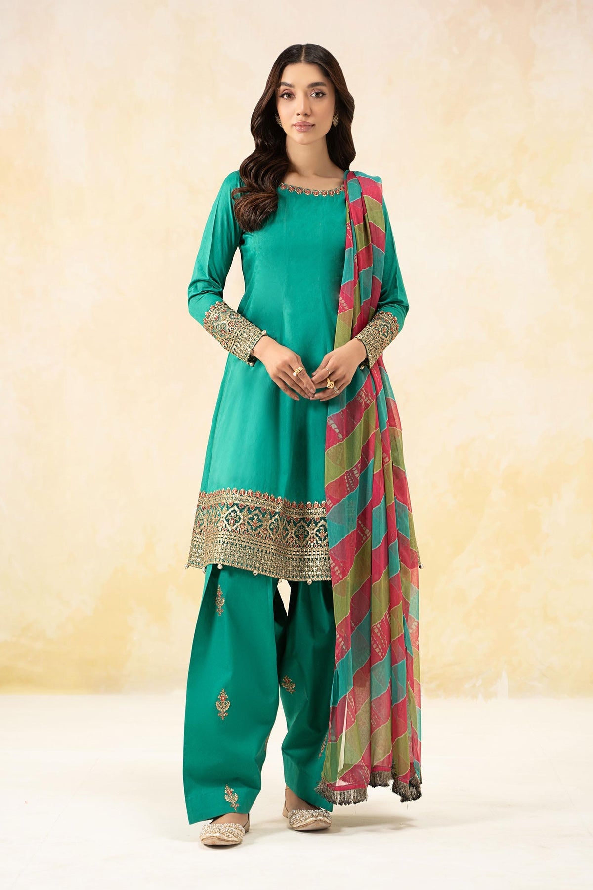 Maria B | Formal Wears | DW-EF25-10 -  Maria B Ladies Clothes - Original Designer Dress - House of Maryam