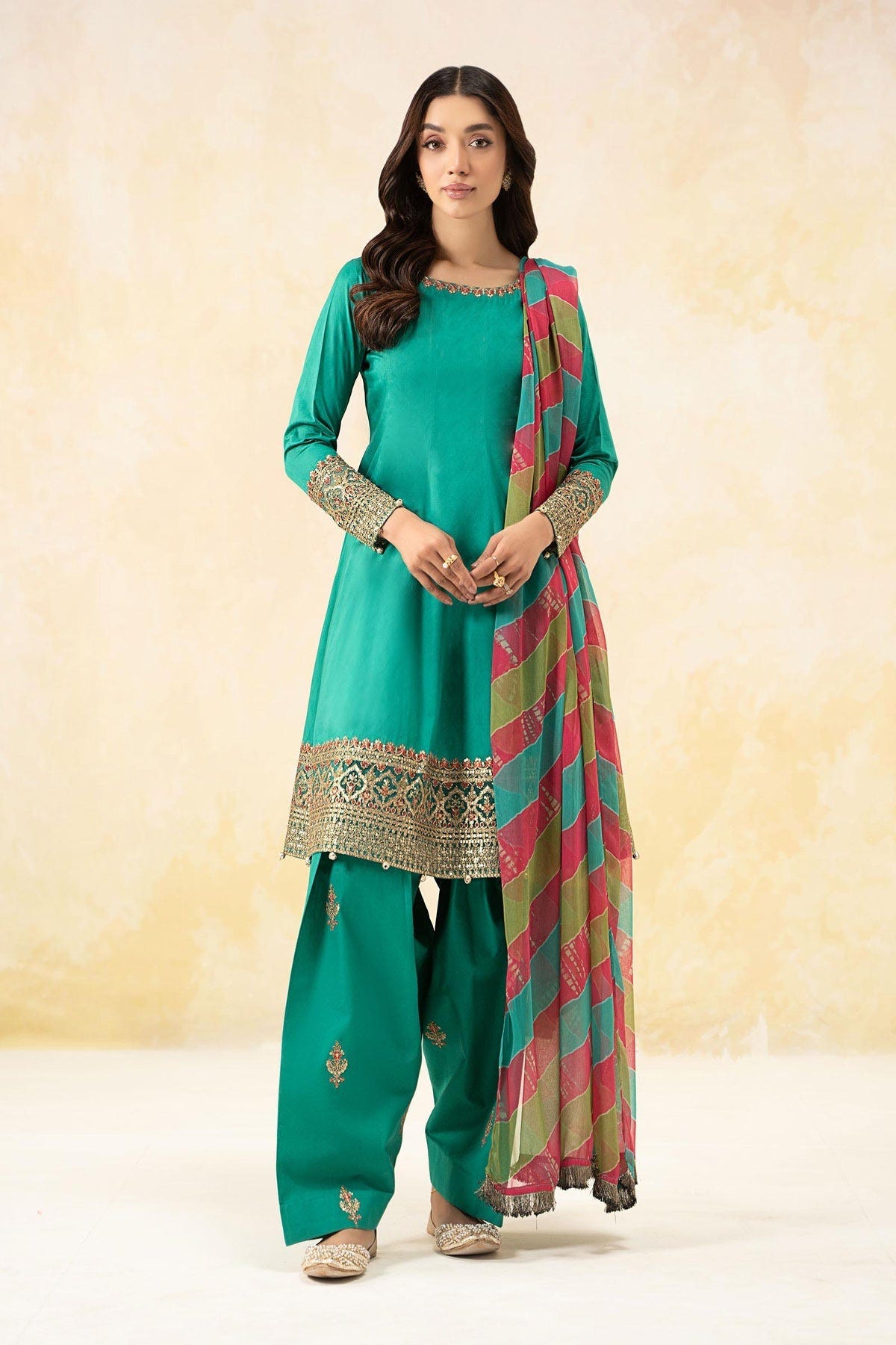 Maria B | Formal Wears | DW-EF25-10 -  Maria B Ladies Clothes - Original Designer Dress - House of Maryam