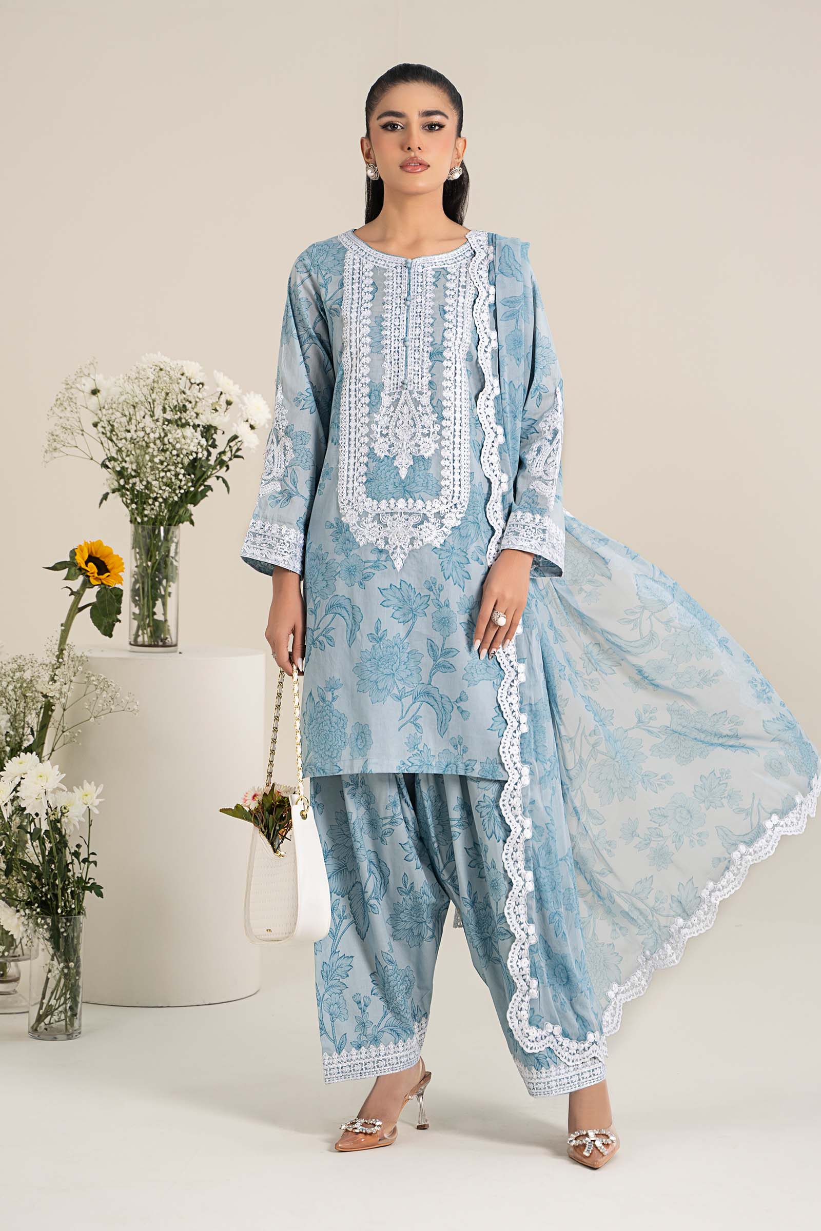 Maira B | Ready to Wear | DW-EF25-124 -  Maria B Luxury Pret -  House of Maryam