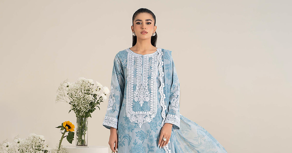 Maira B | Ready to Wear | DW-EF25-124 -  Maria B Luxury Pret -  House of Maryam