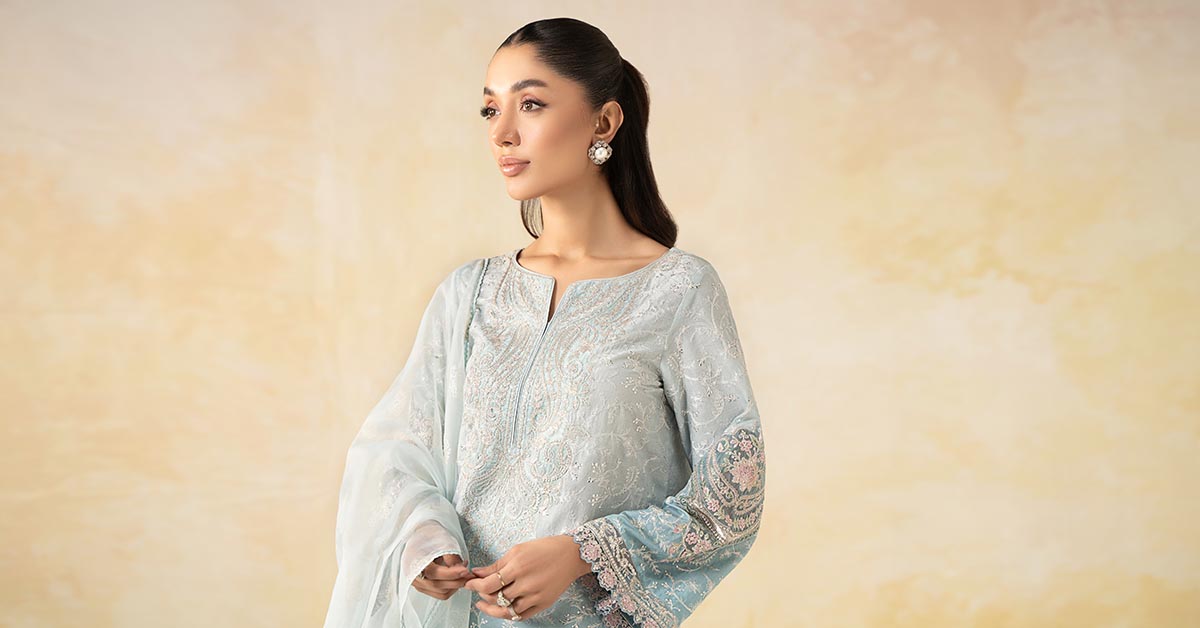 Maira B | Ready to Wear | DW-EF25-13 -  Maria B Luxury Pret -  House of Maryam
