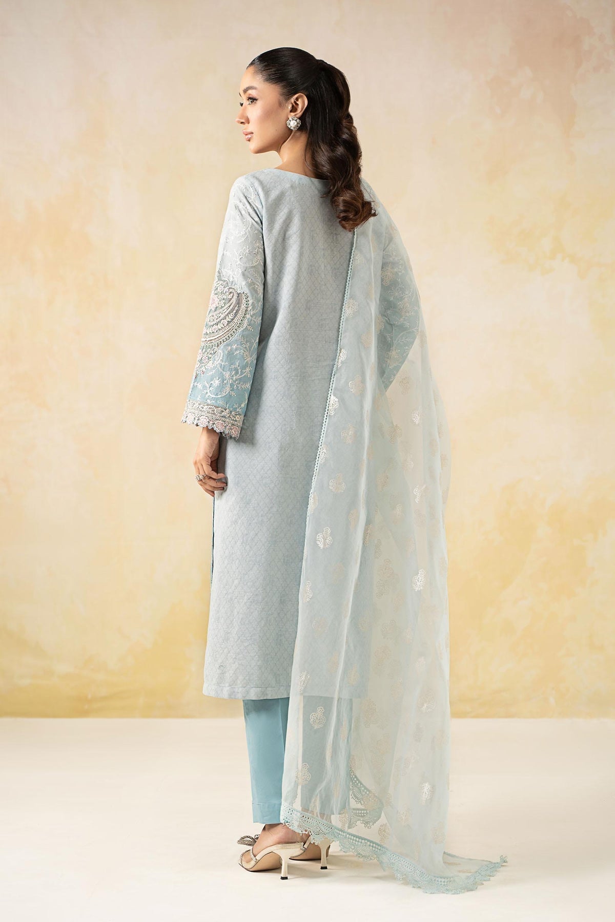 Maria B | Formal Wears | DW-EF25-13 -  Maria B Ladies Clothes - Original Designer Dress - House of Maryam