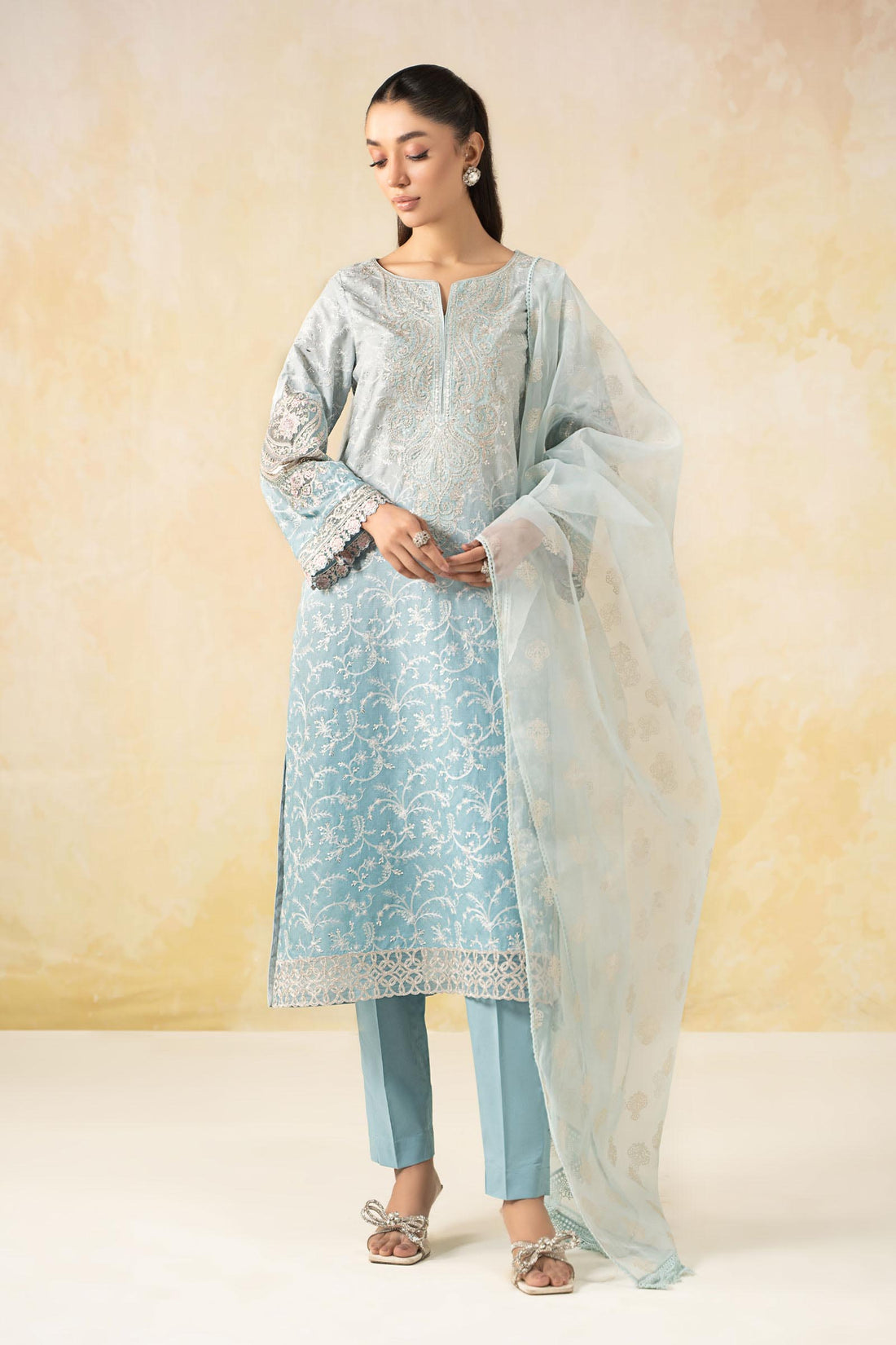 Maira B | Ready to Wear | DW-EF25-13 -  Maria B Luxury Pret -  House of Maryam